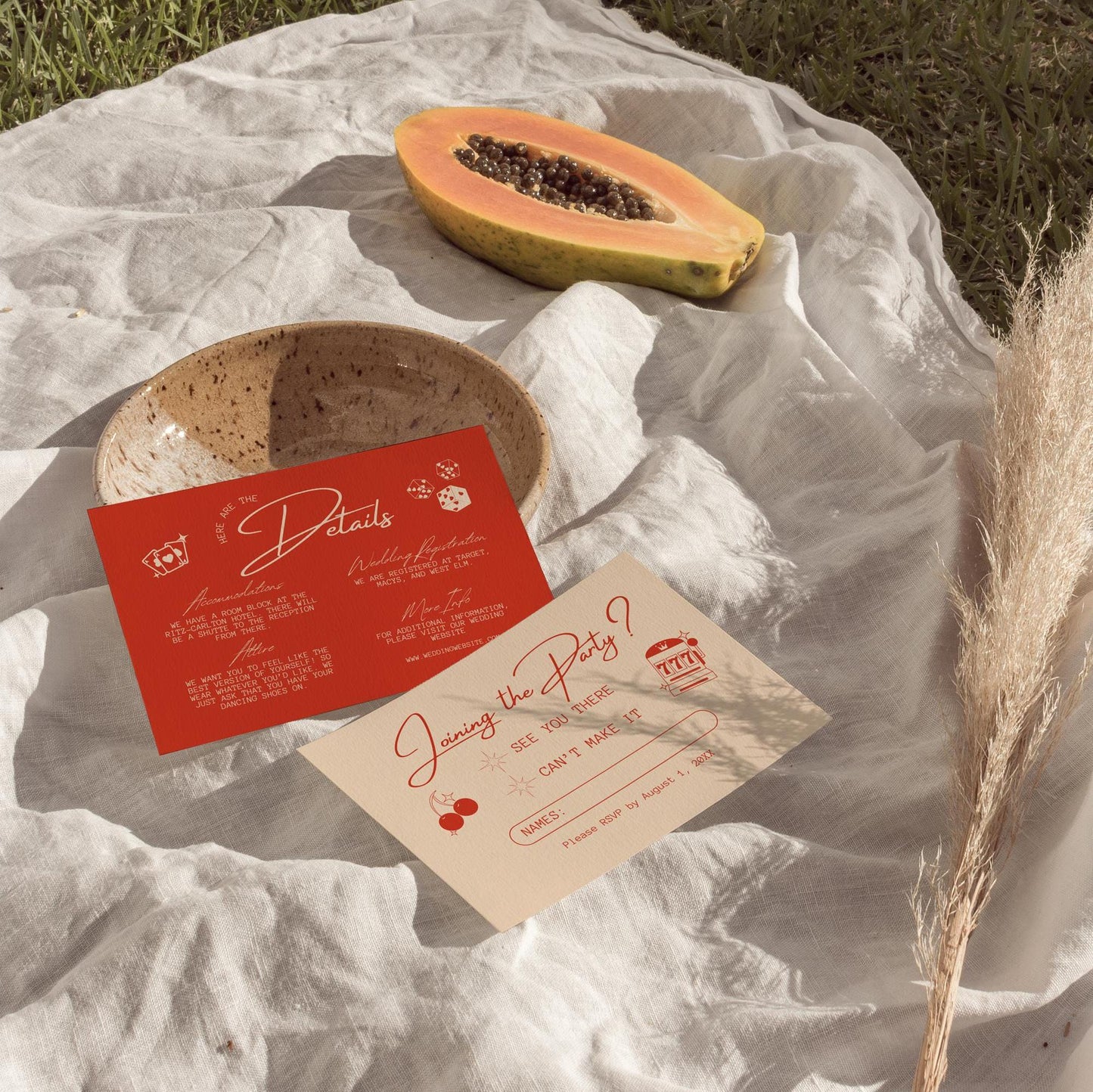 Lucky in Love Wedding Invitation Vegas Wedding Stationery Playing Cards Wedding Invitation Template Vintage Wedding Stationery Perfect Match