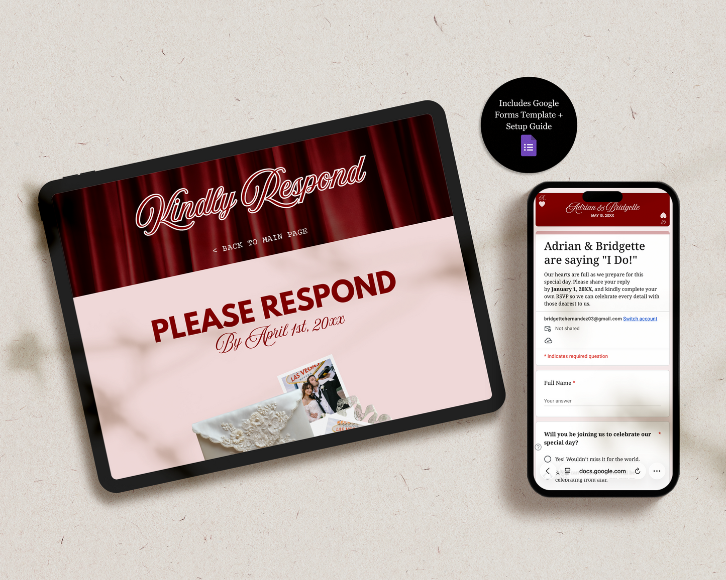 Old Money Wedding Website Template Digital Wedding Invitation RSVP Google Form Retro Vegas Wedding Canva Website Template Lucky in Love