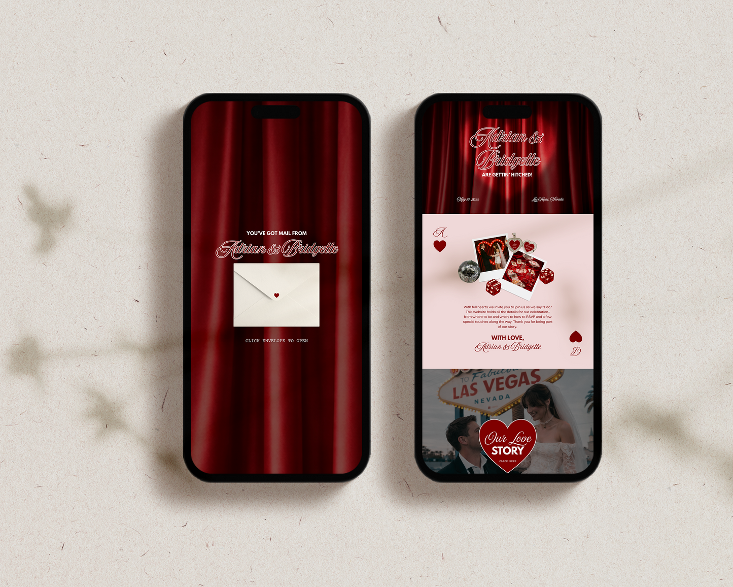 Old Money Wedding Website Template Digital Wedding Invitation RSVP Google Form Retro Vegas Wedding Canva Website Template Lucky in Love
