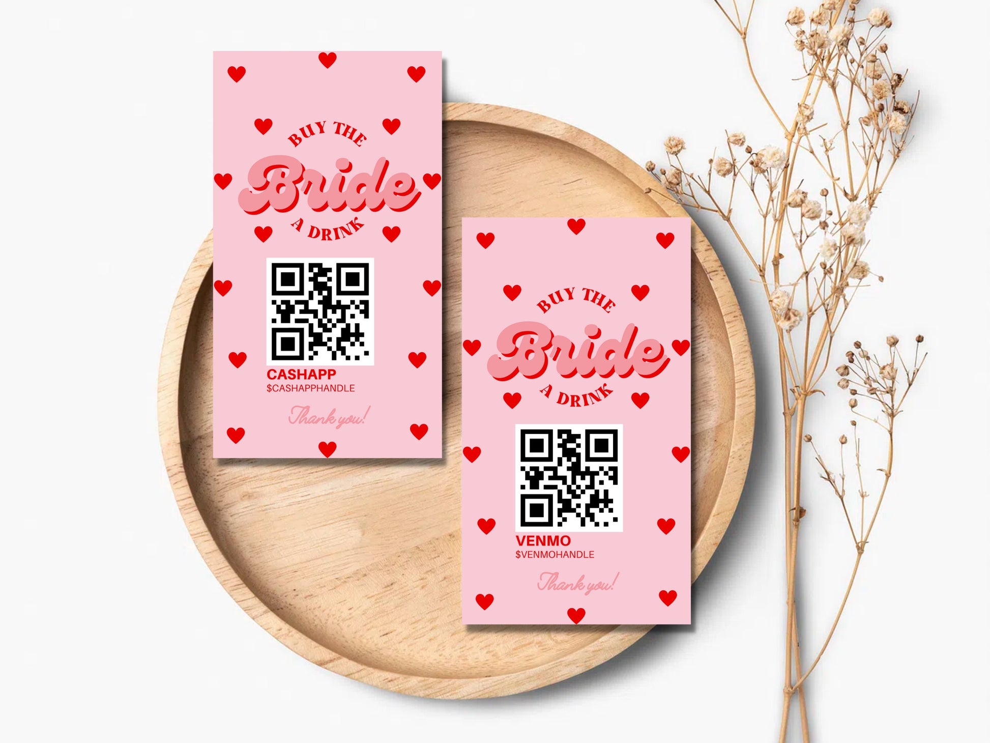 Buy the Bride a Drink Instagram Story Template Retro Bachelorette Venmo Story Cash App Story QR Code Custom Party QR Code