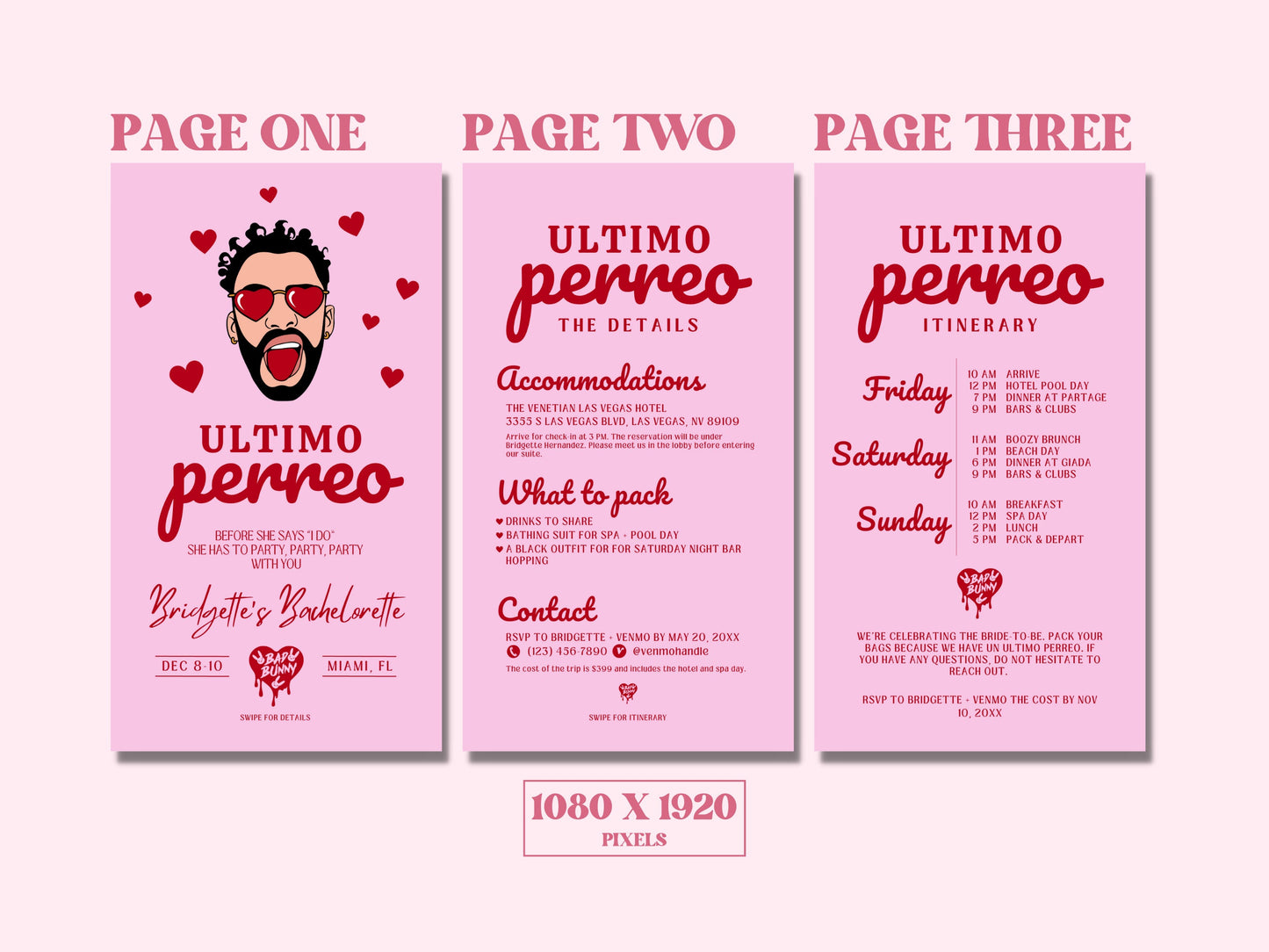 Ultimo Perreo Bachelorette Invite Bad Bunny Bachelorette Digital Invitation Bachelorette Weekend Itinerary Despedida de Soltera Invitación