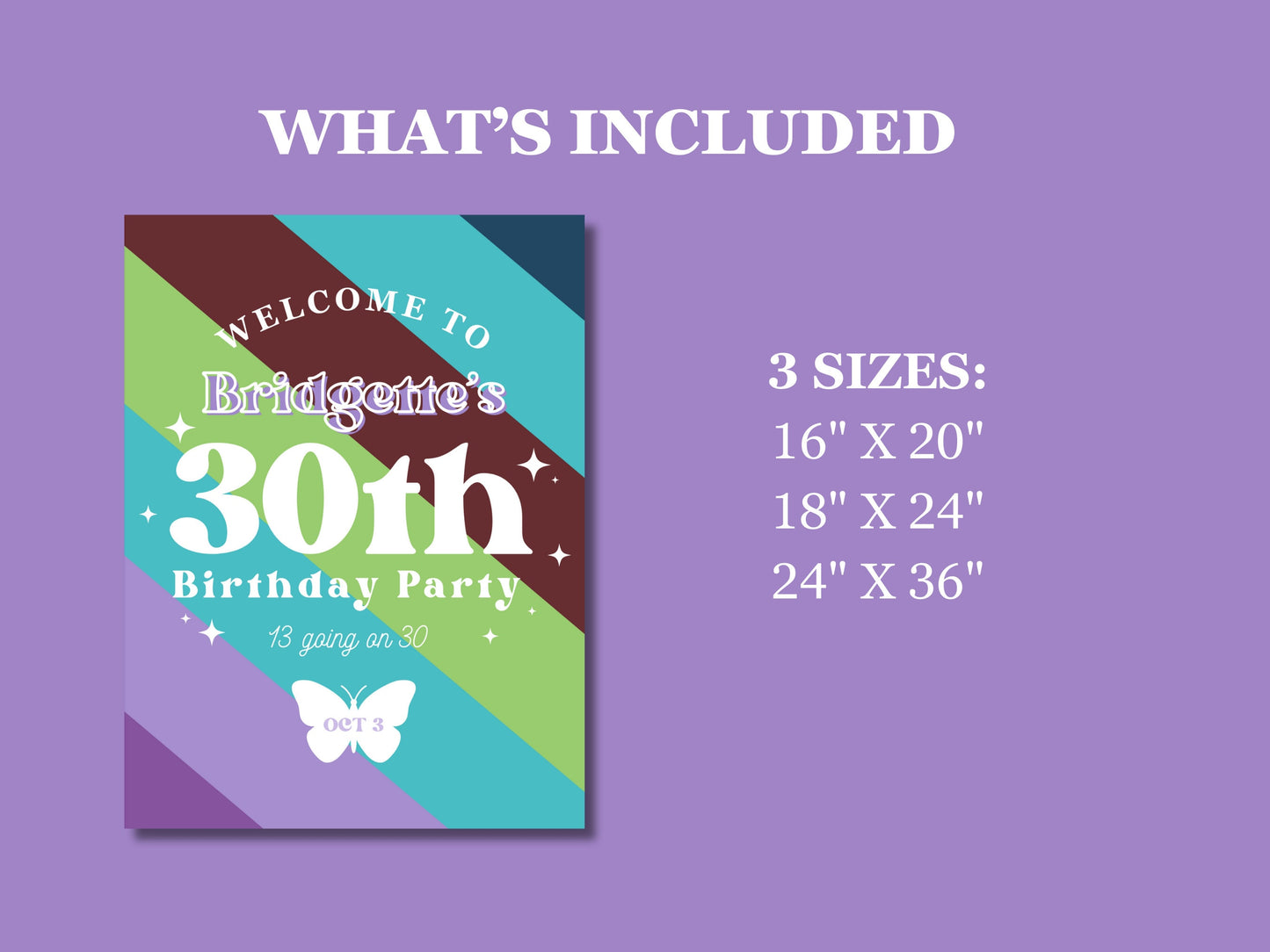 13 Going on 30 Birthday Welcome Sign Thirty Flirty & Thriving Welcome Sign 30th Birthday Party Welcome Sign Printable Sign Digital Download