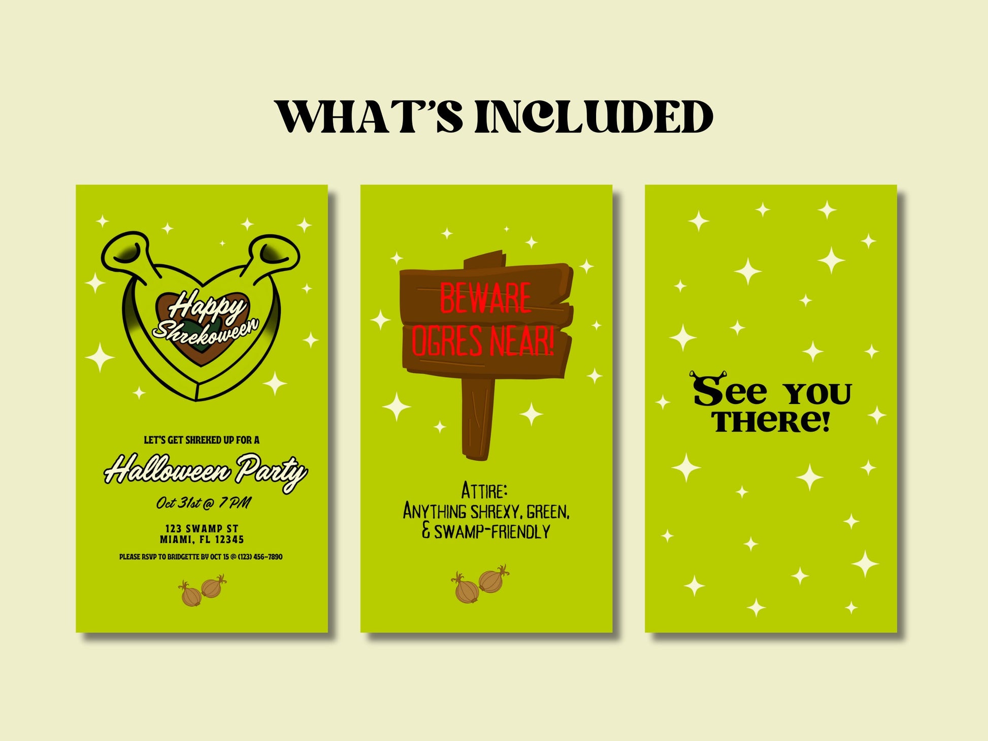 Shrekoween Party Invitation Template Halloween Birthday Party Invite Funny Halloween Party Invite Custom Canva Editable Video Evite Download