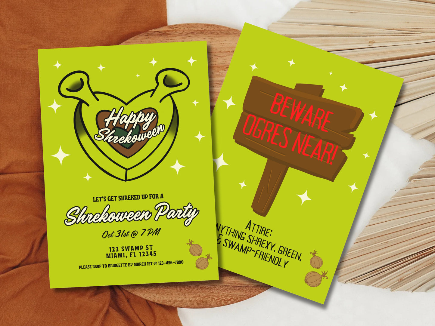 Shrekoween Party Invitation Template Funny Halloween Invite Get Out Of My Swamp Digital Halloween Party Invite Template Get in My Swamp