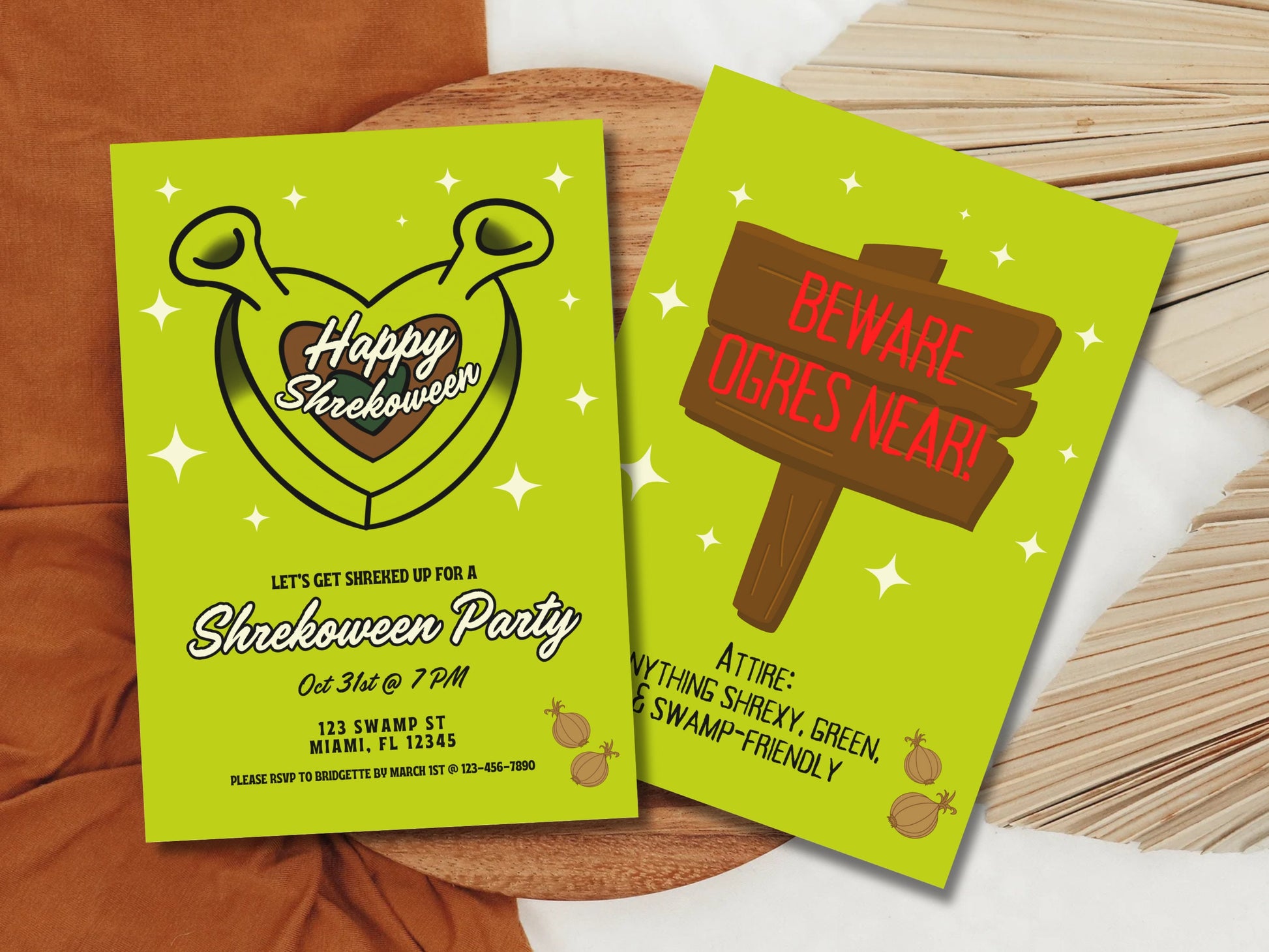 Shrekoween Party Invitation Template Funny Halloween Invite Get Out Of My Swamp Digital Halloween Party Invite Template Get in My Swamp