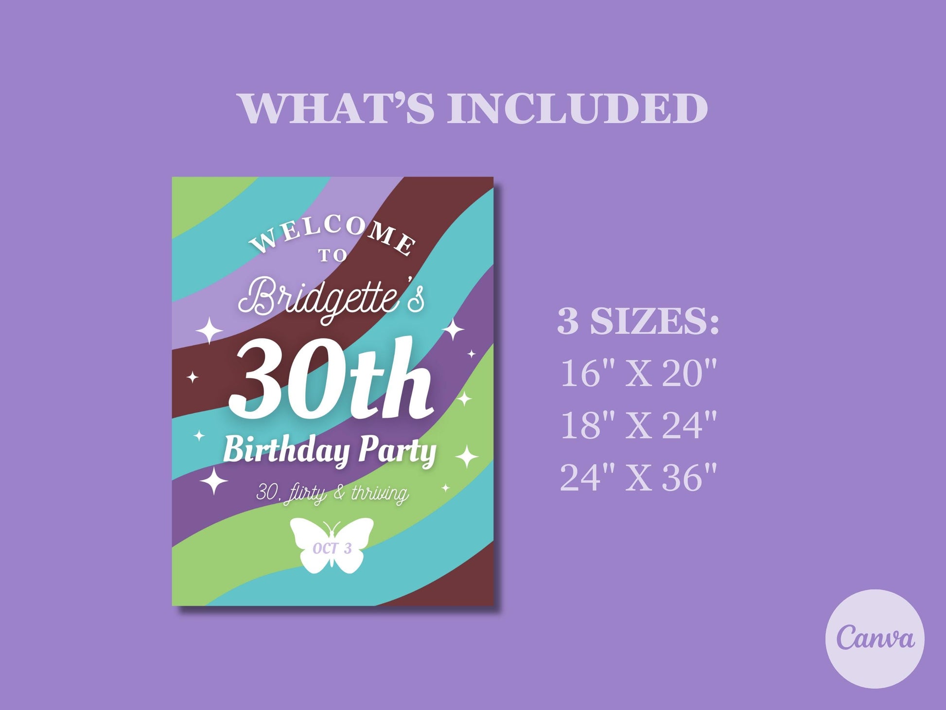 13 Going on 30 Birthday Welcome Sign Thirty Flirty & Thriving Welcome Sign 30th Birthday Party Welcome Sign Printable Sign Digital Download