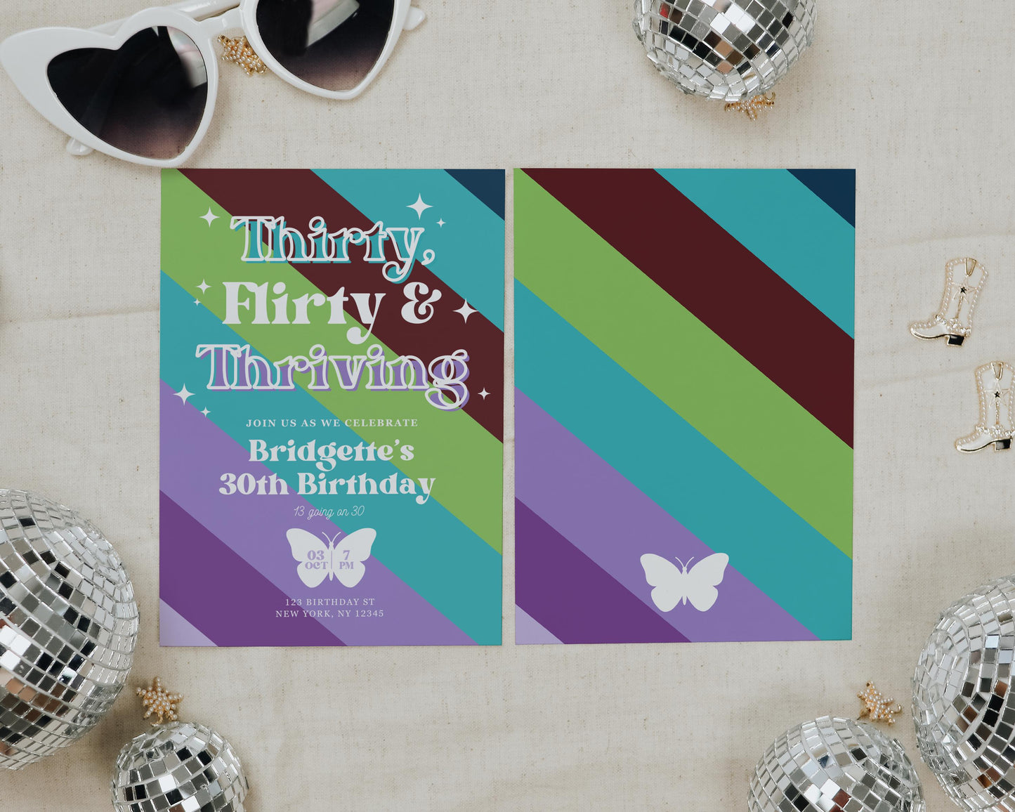 13 Going on 30 Birthday Invite 30th Birthday Invitation Template Thirty Flirty and Thriving 30th Birthday Invite Template 13th Birthday