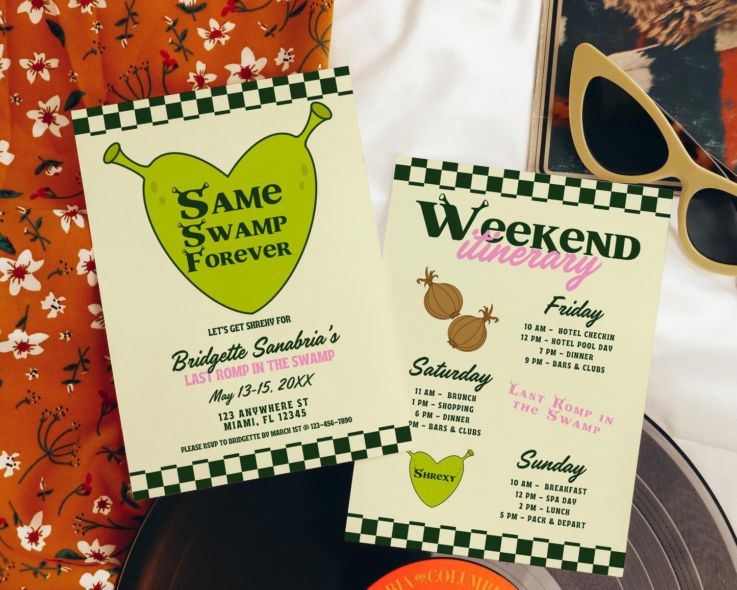 Last Romp in the Swamp Bachelorette Invite Same Swamp Forever Bachelorette Party Digital Invite Shrexy Bachelorette Funny Ogre Bach Party