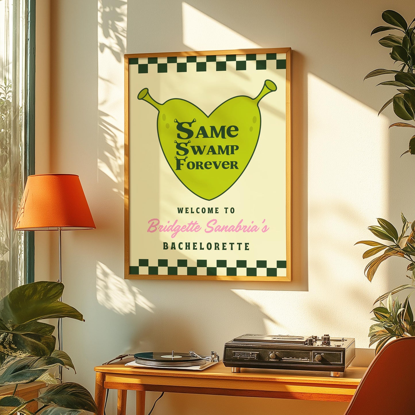 Shreklorette Bachelorette Party Welcome Sign Funny Last Romp in the Swamp Bachelorette Party Sign Shrexy Bachelorette Signage Custom Sign