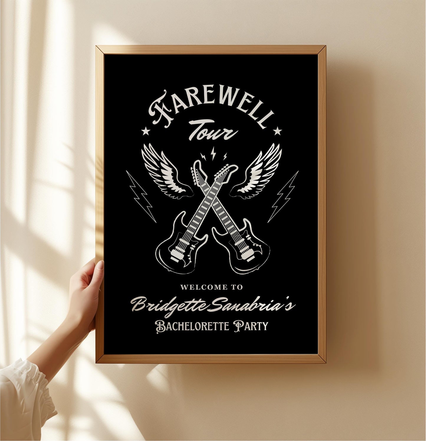 Farewell Tour Bachelorette Weekend Welcome Sign Rock N Roll Bachelorette Party Rockabilly Bachelorette Welcome Sign Template Hen Party Rock