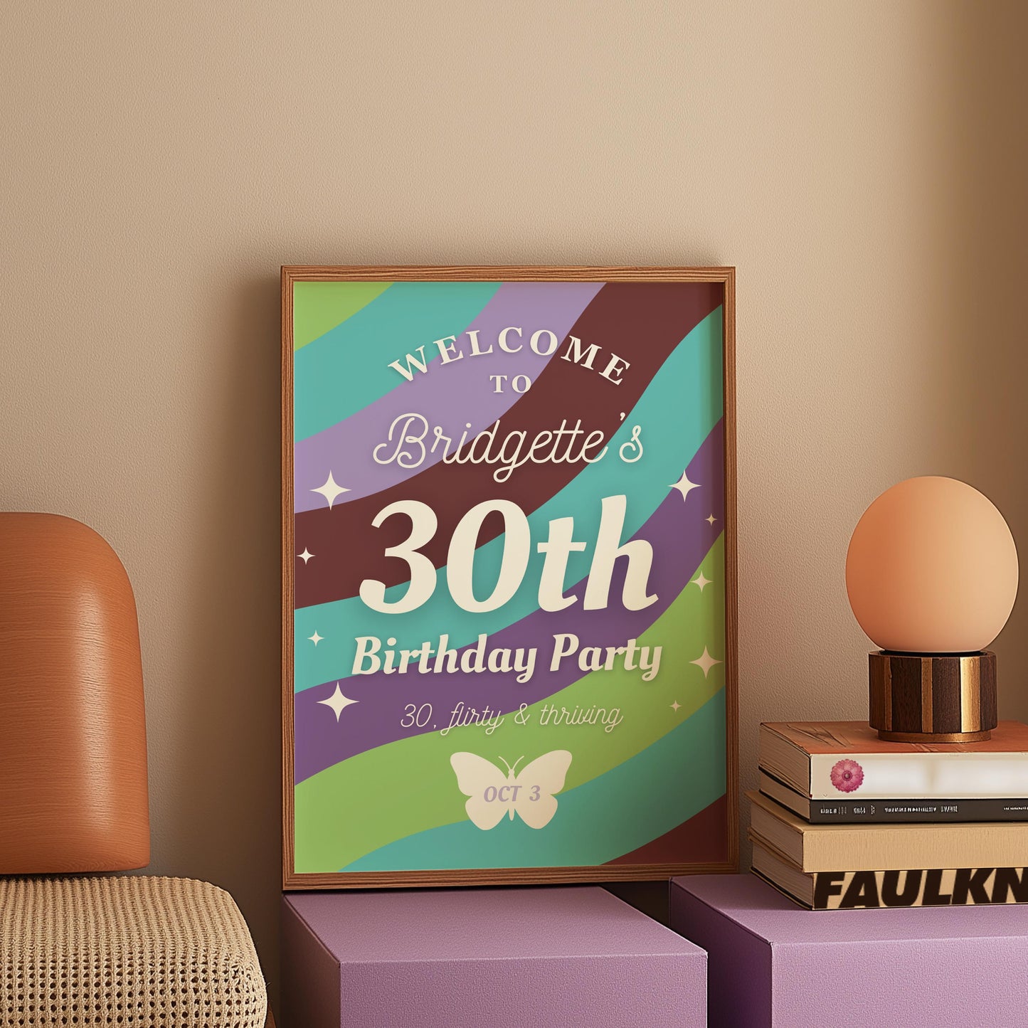 13 Going on 30 Birthday Welcome Sign Thirty Flirty & Thriving Welcome Sign 30th Birthday Party Welcome Sign Printable Sign Digital Download