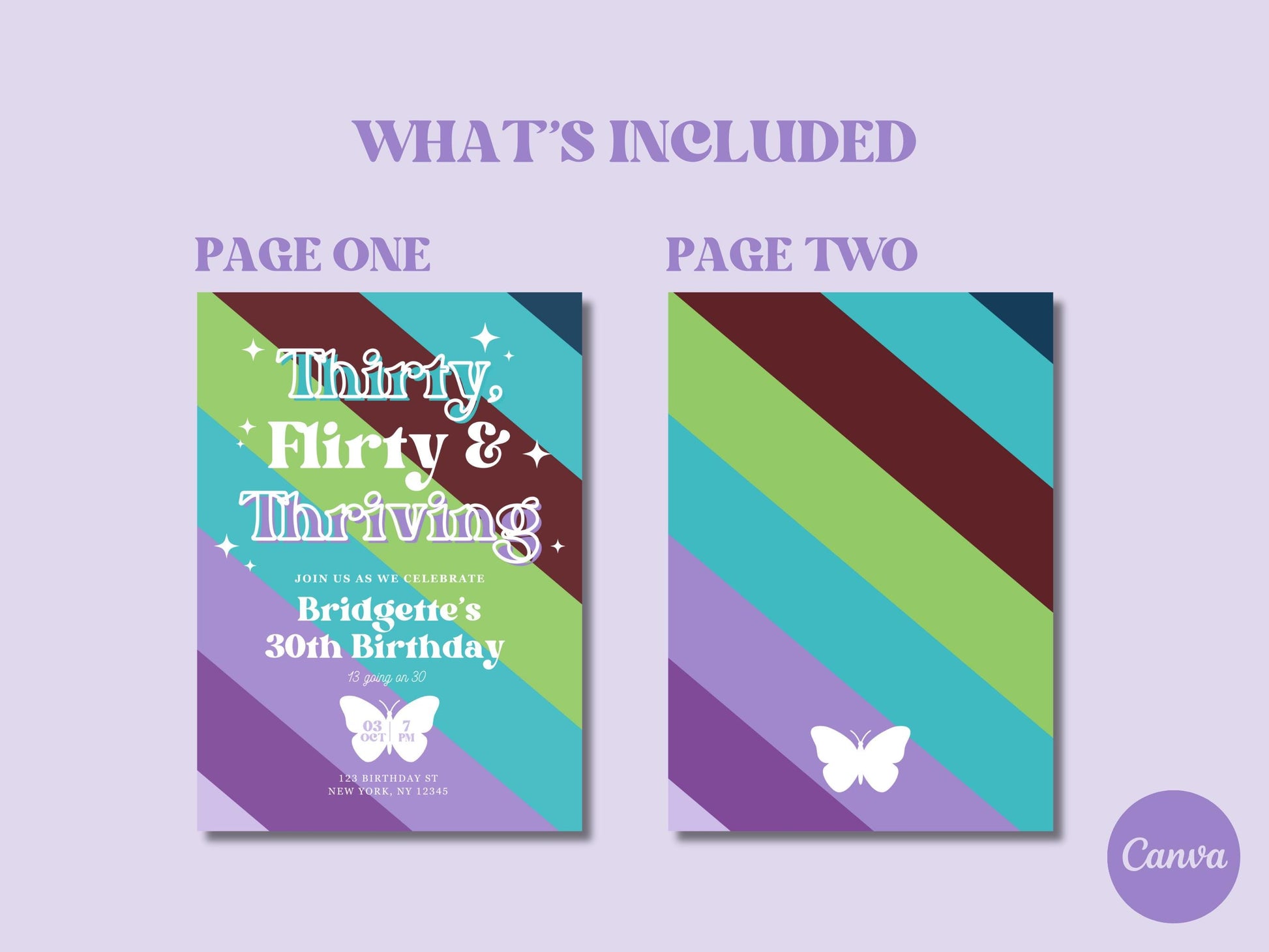 13 Going on 30 Birthday Invite 30th Birthday Invitation Template Thirty Flirty and Thriving 30th Birthday Invite Template 13th Birthday