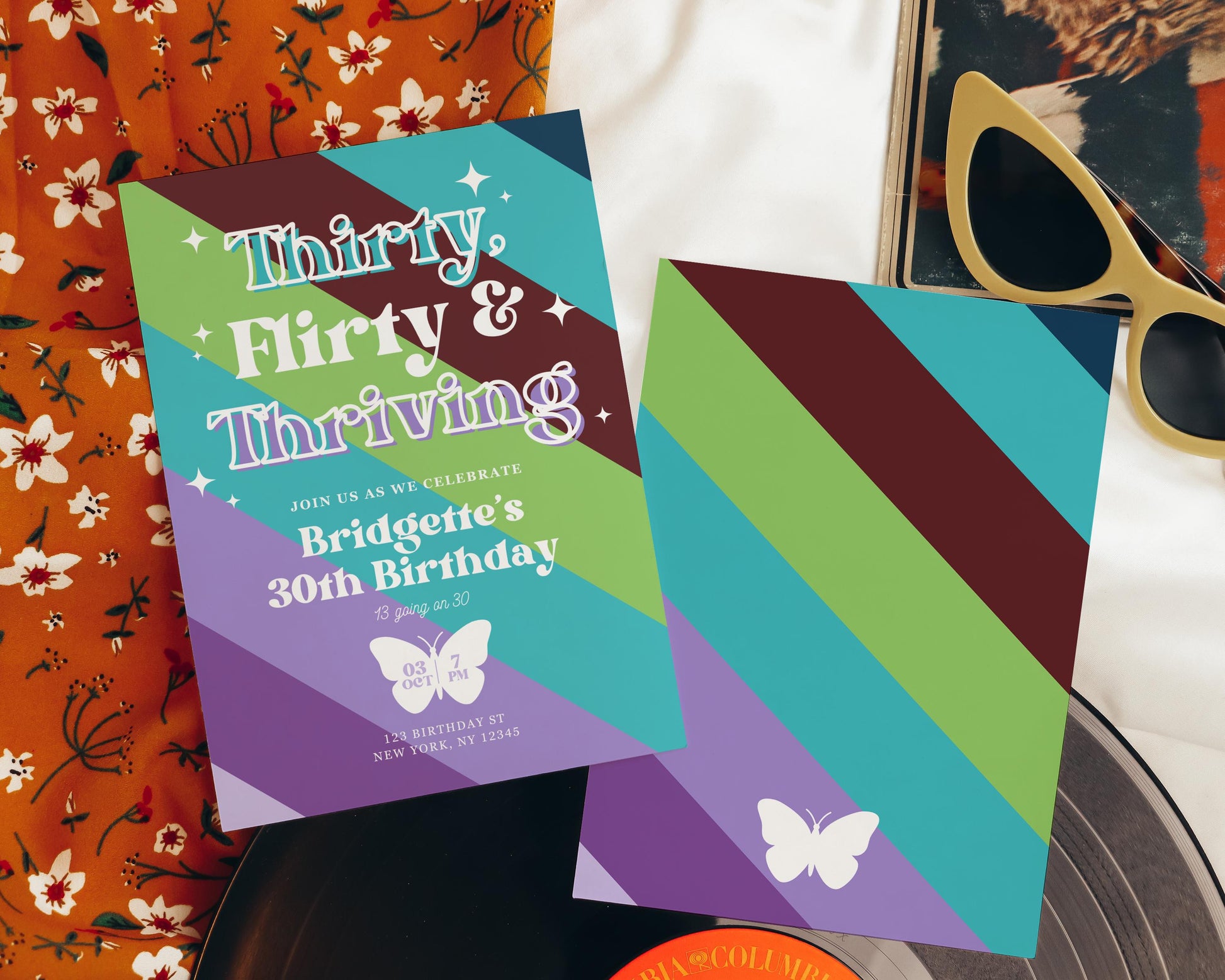 13 Going on 30 Birthday Invite 30th Birthday Invitation Template Thirty Flirty and Thriving 30th Birthday Invite Template 13th Birthday