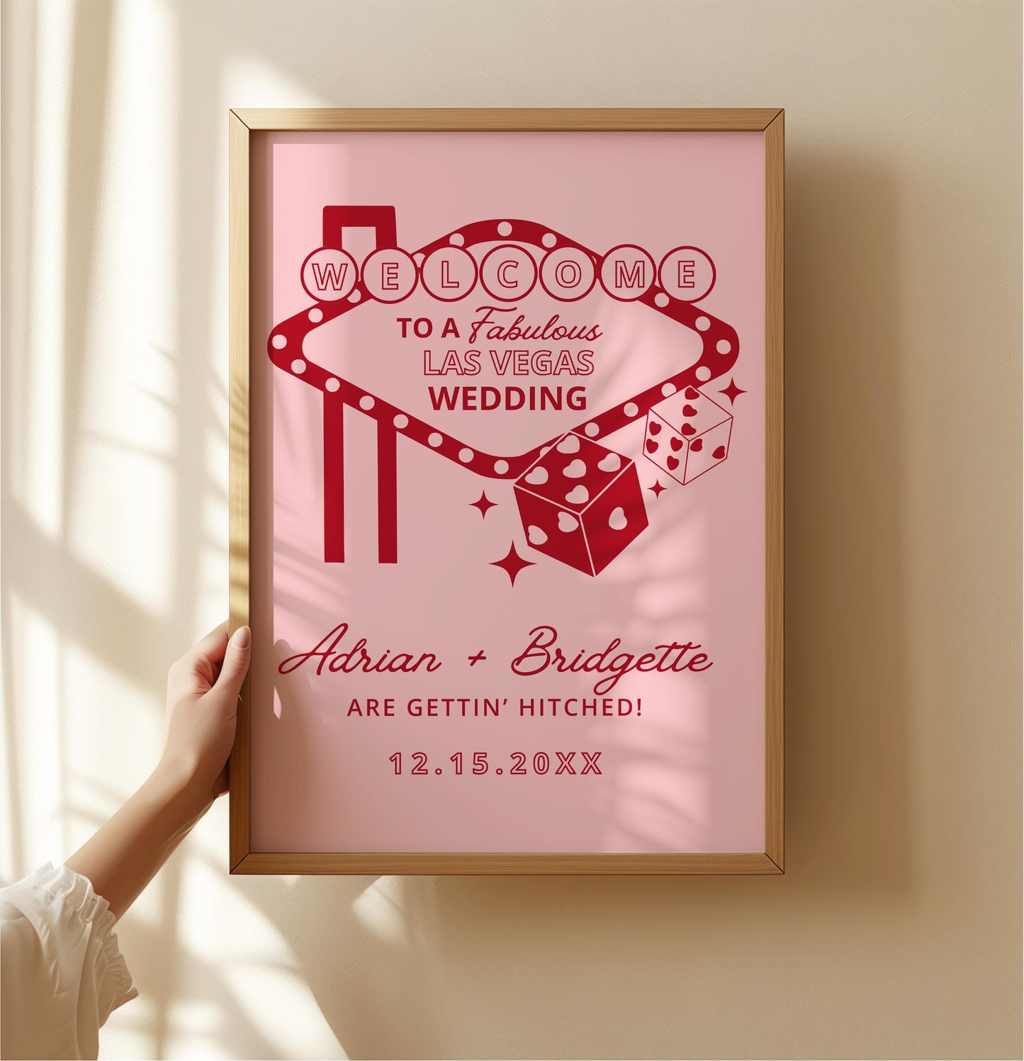 Vegas Wedding Welcome Sign Template Lucky in Love Wedding Casino Wedding Viva Las Vegas Wedding Fun Vintage Wedding Welcome Sign Editable