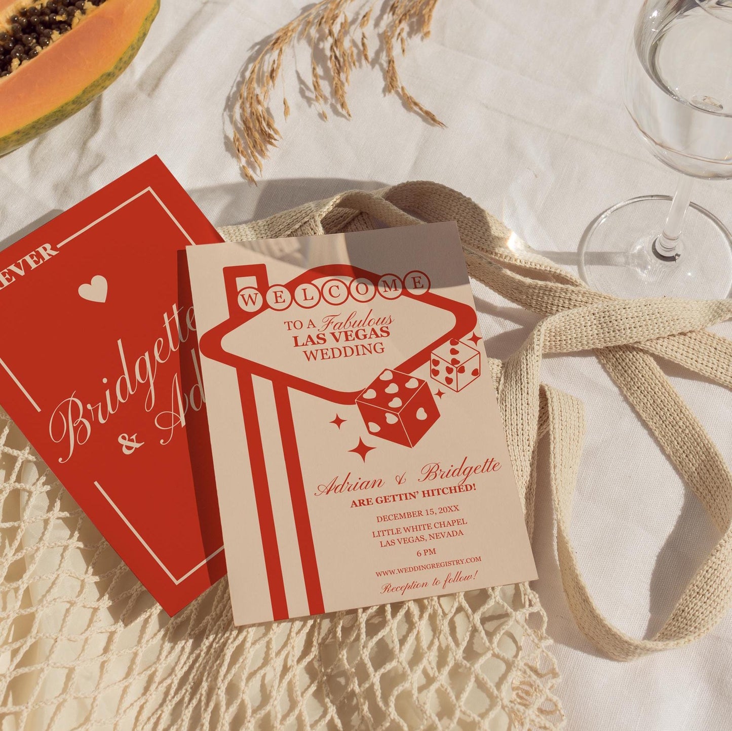 Las Vegas Wedding Invitation Lucky in Love Wedding Invite Playing Cards Wedding Invitation Template Vintage Wedding Stationery Template