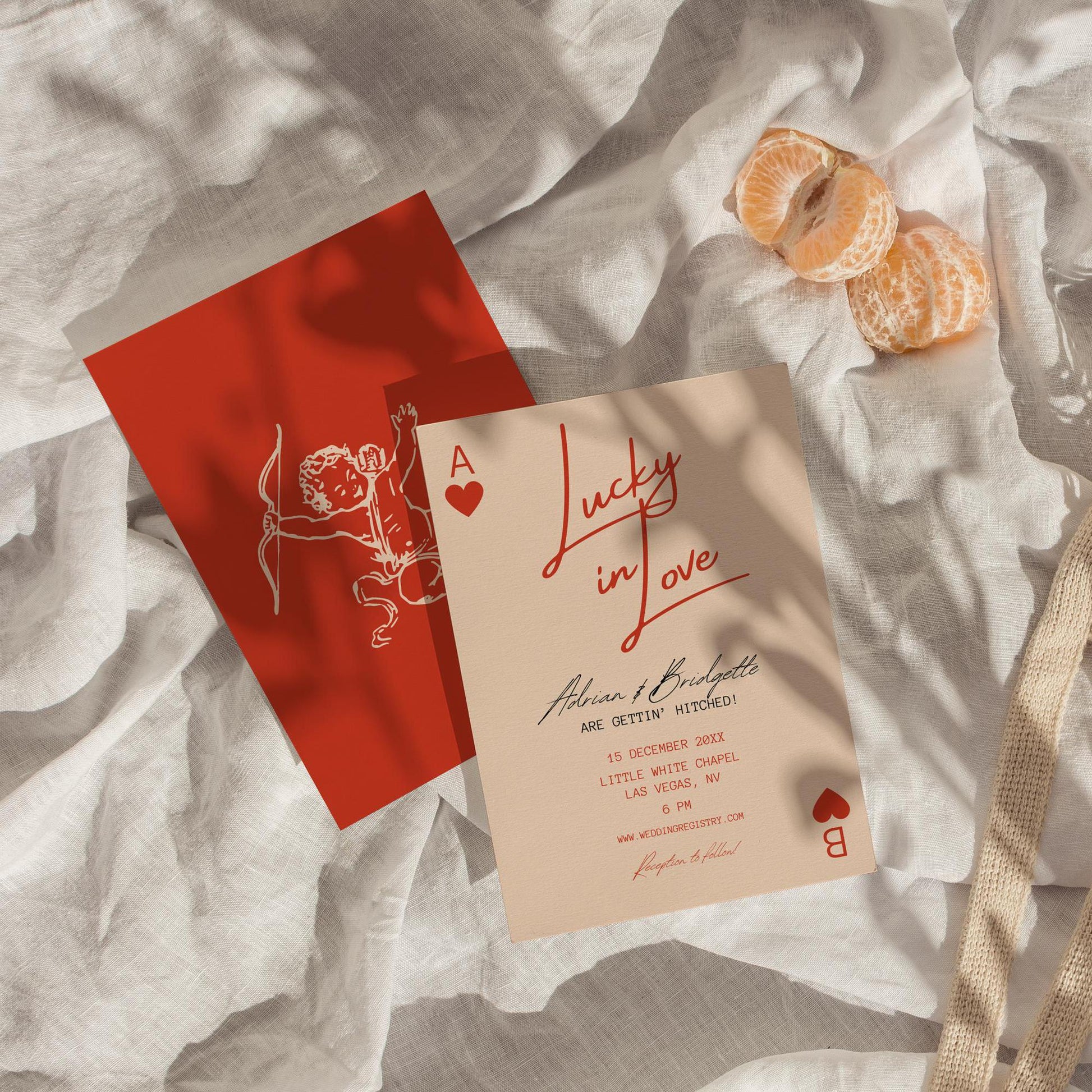 Lucky in Love Wedding Invitation Vegas Wedding Stationery Playing Cards Wedding Invitation Template Vintage Wedding Stationery Perfect Match