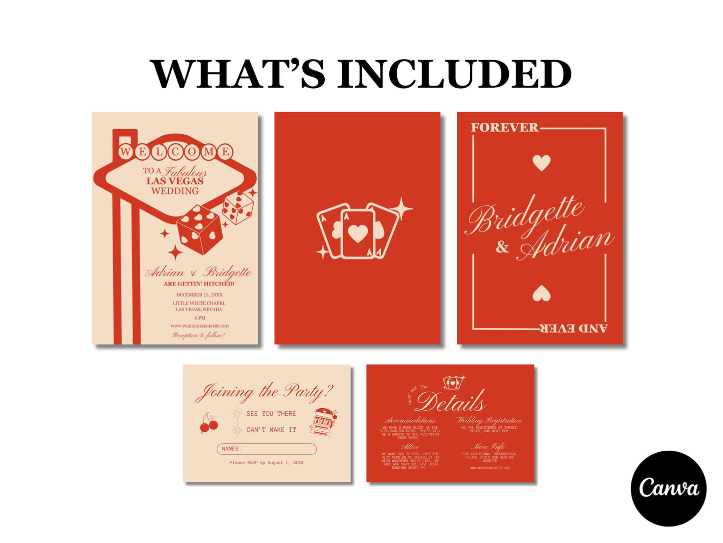 Lucky in Love Wedding Invitation Vegas Wedding Stationery Playing Cards Wedding Invitation Template Vintage Wedding Stationery Las Vegas