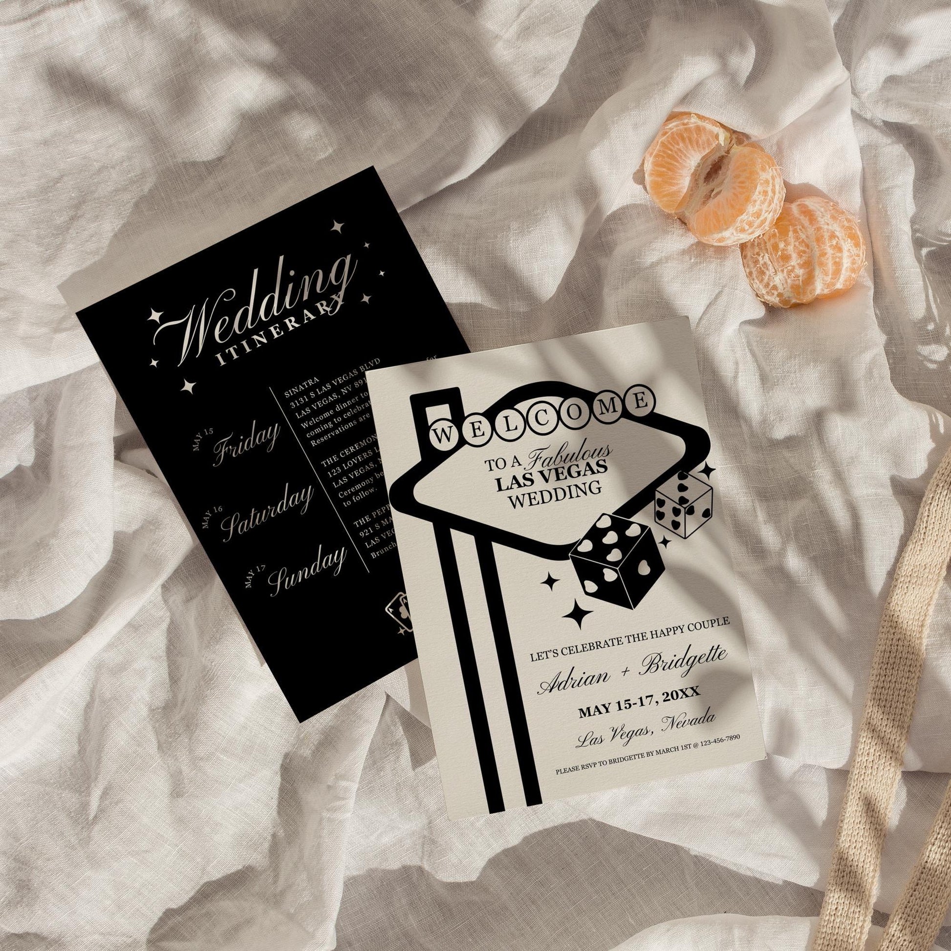 Las Vegas Wedding Weekend Itinerary Lucky in Love Wedding Itinerary Template Vintage Wedding Stationery Viva Las Vegas Wedding Perfect Match