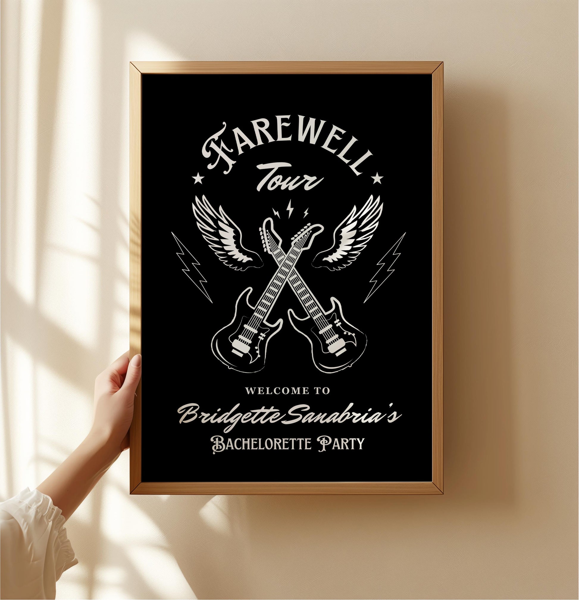 Farewell Tour Bachelorette Weekend Invitation and Itinerary Rock N Roll Bachelorette Party Rockabilly Bachelorette Invite Template Hen Party