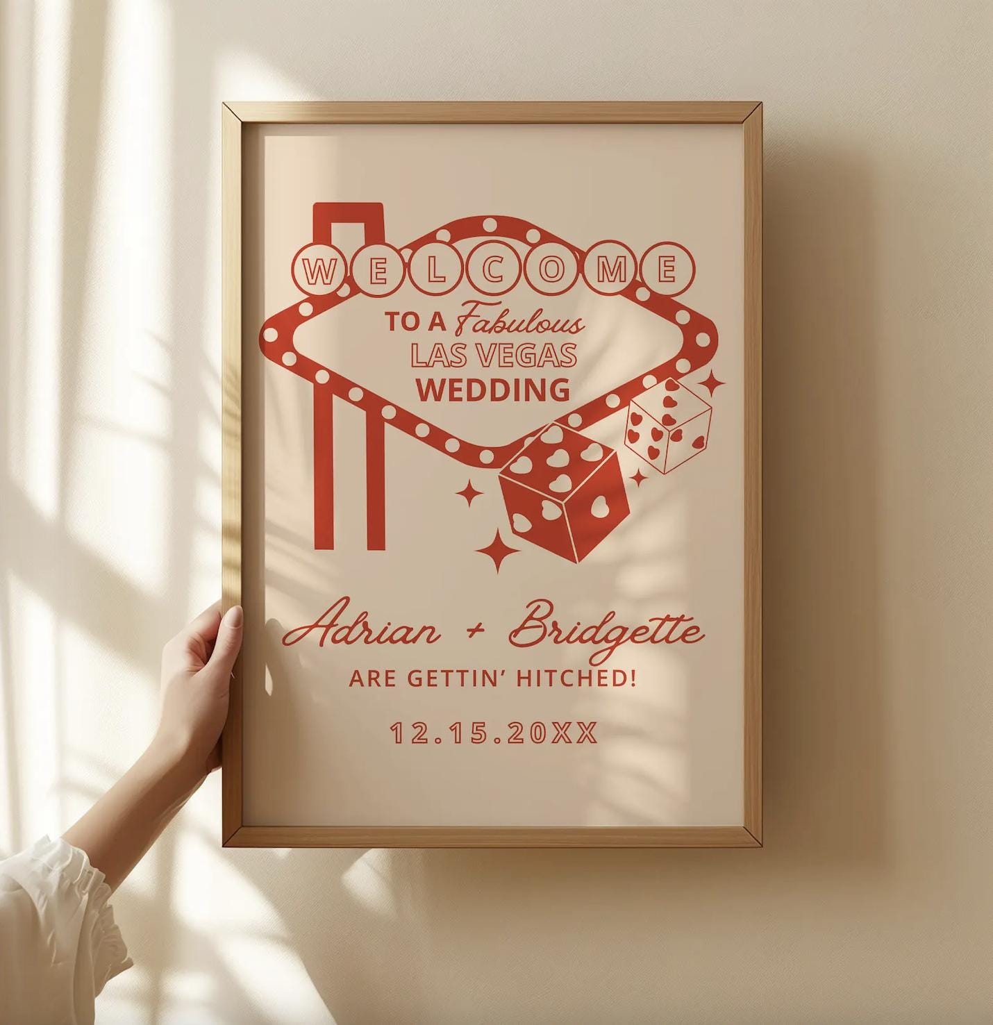 Las Vegas Wedding Weekend Itinerary Lucky in Love Wedding Itinerary Template Vintage Wedding Stationery Viva Las Vegas Wedding Theme Custom