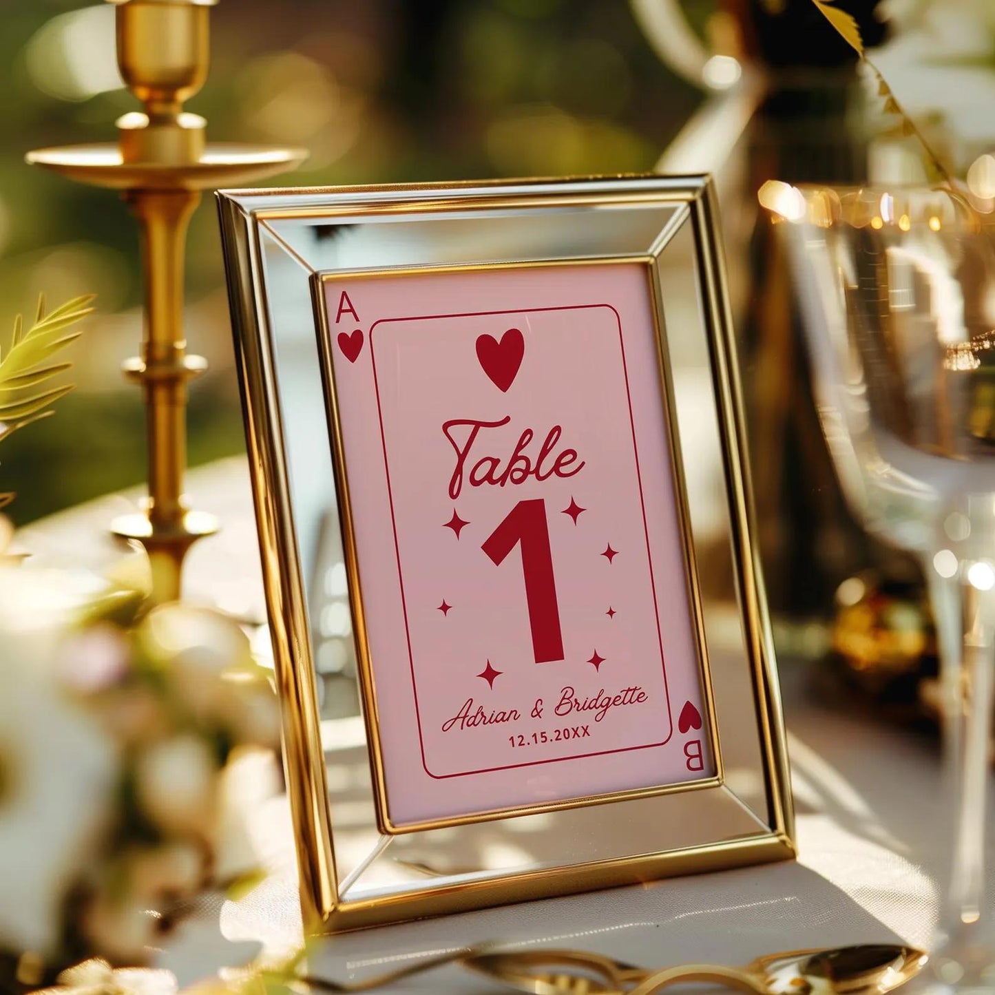 Vegas Wedding Template Bundle: Retro Hand-Drawn Illustrations (Digital Download, Canva Templates)