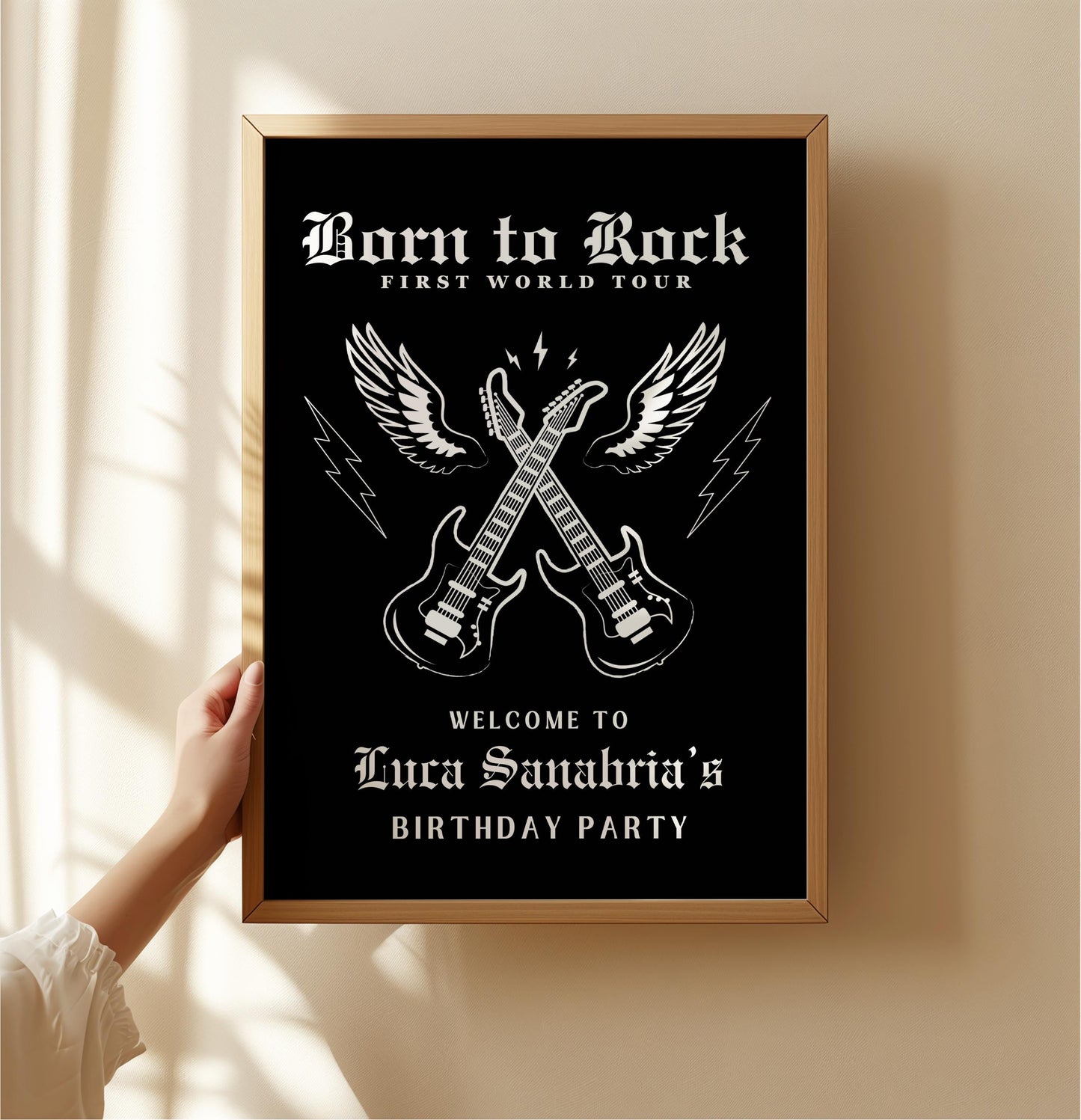 First World Tour Birthday Welcome Sign Born to Rock Birthday Welcome Sign Another One Bites the Dust First Birthday Theme Rockstar Birthday