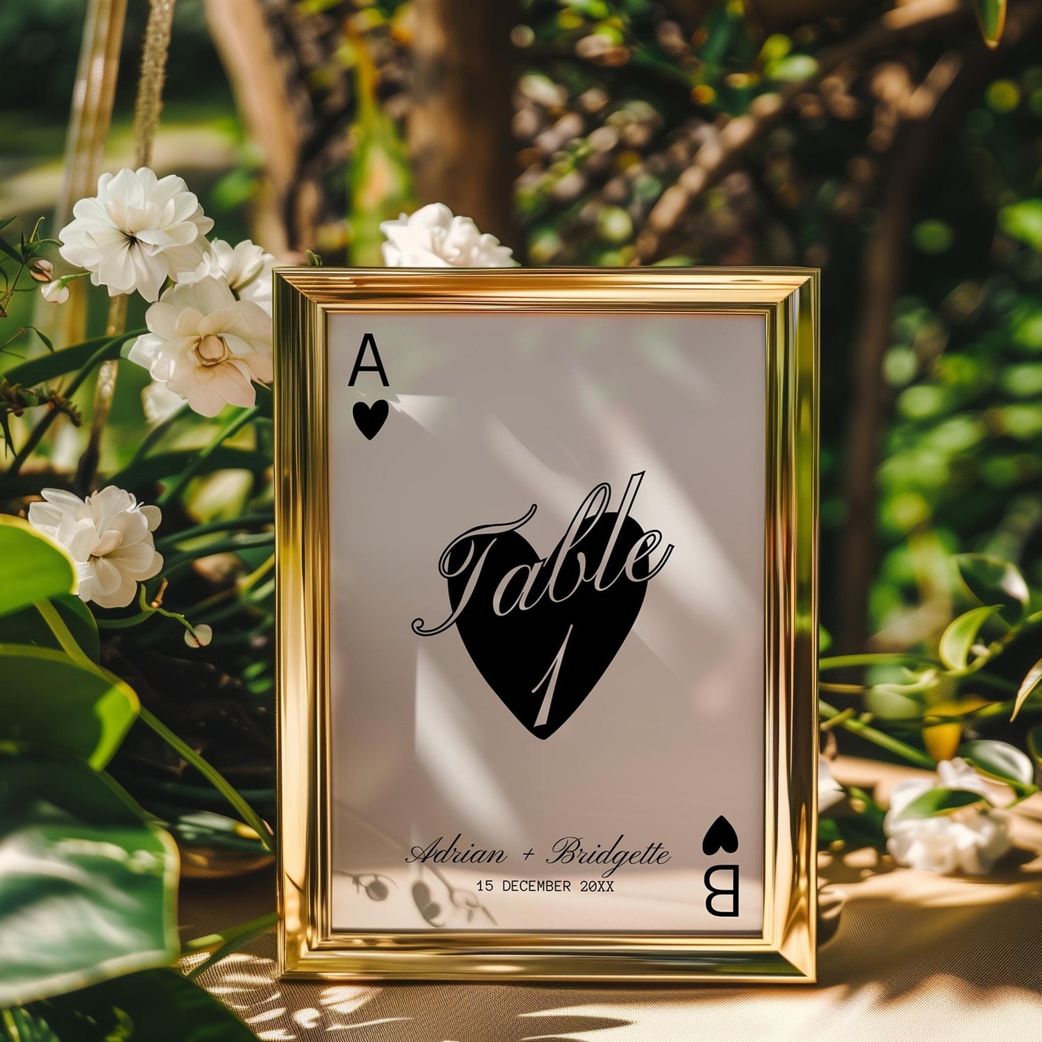 Lucky in Love Table Numbers Template Hand Drawn Vegas Wedding Stationery Playing Cards Wedding Signing Vintage Wedding Decor Las Vegas