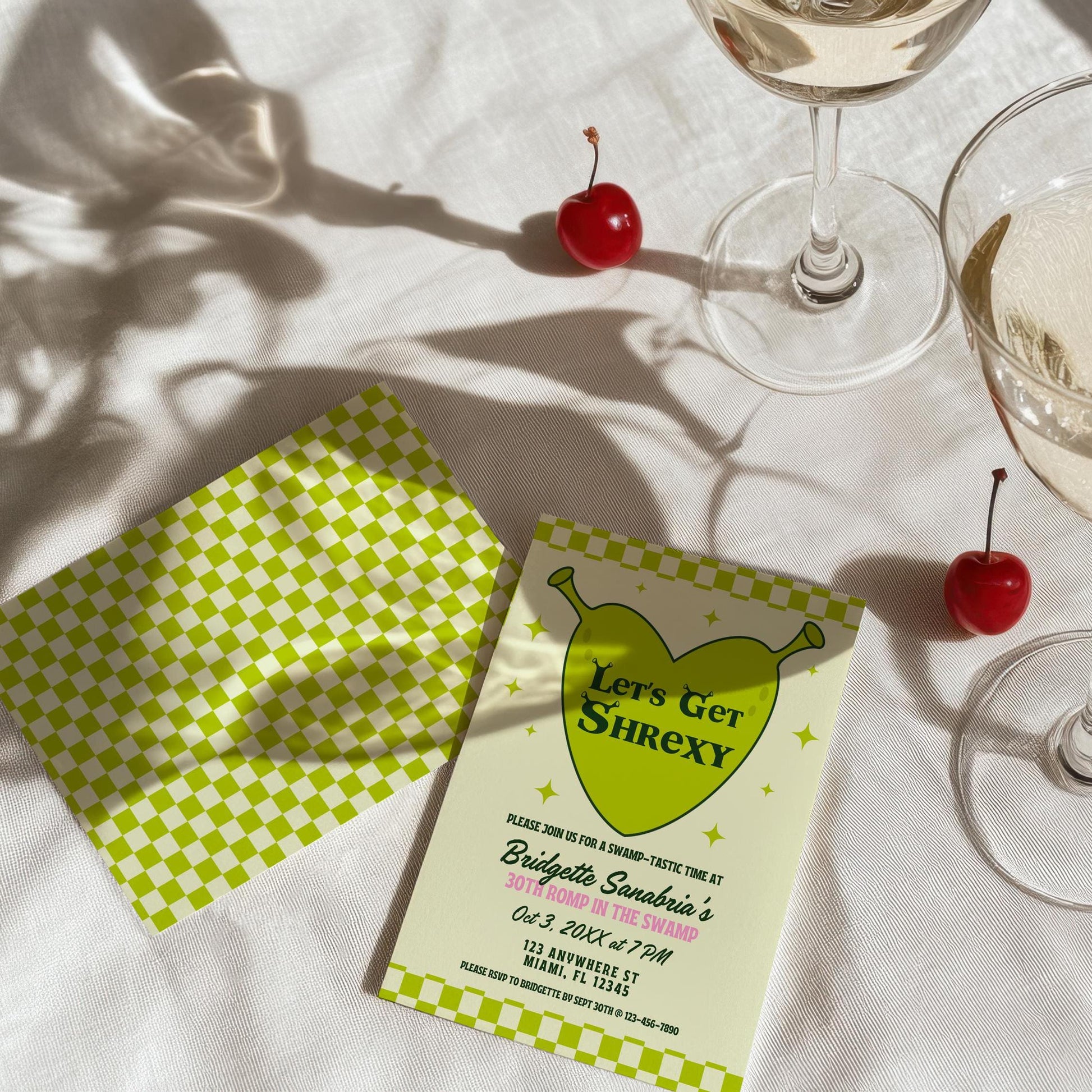 Let's Get Shrexy Birthday Invite Template 30th Romp in the Swamp Birthday Party Digital Invite Shrexy Birthday Funny Ogre Birthday Party