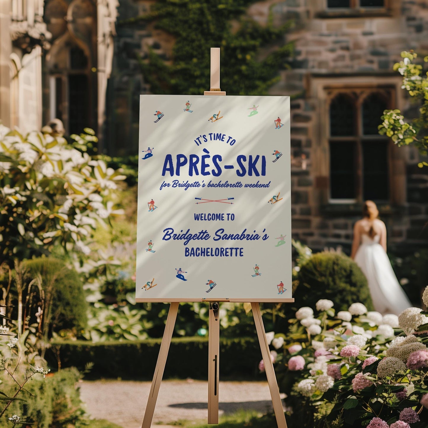 Après-Ski Bachelorette Party Welcome Sign Template Editable Winter Ski Trip Bachelorette Party Sign Snow Hen Party Girls Weekend Trip Banner