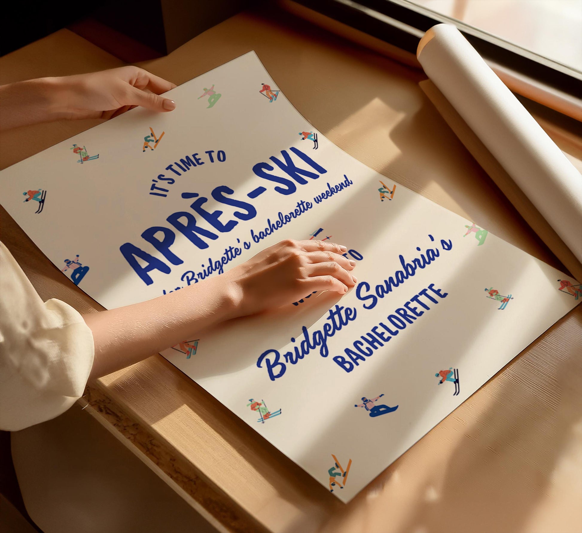 Après-Ski Bachelorette Party Welcome Sign Template Editable Winter Ski Trip Bachelorette Party Sign Snow Hen Party Girls Weekend Trip Banner