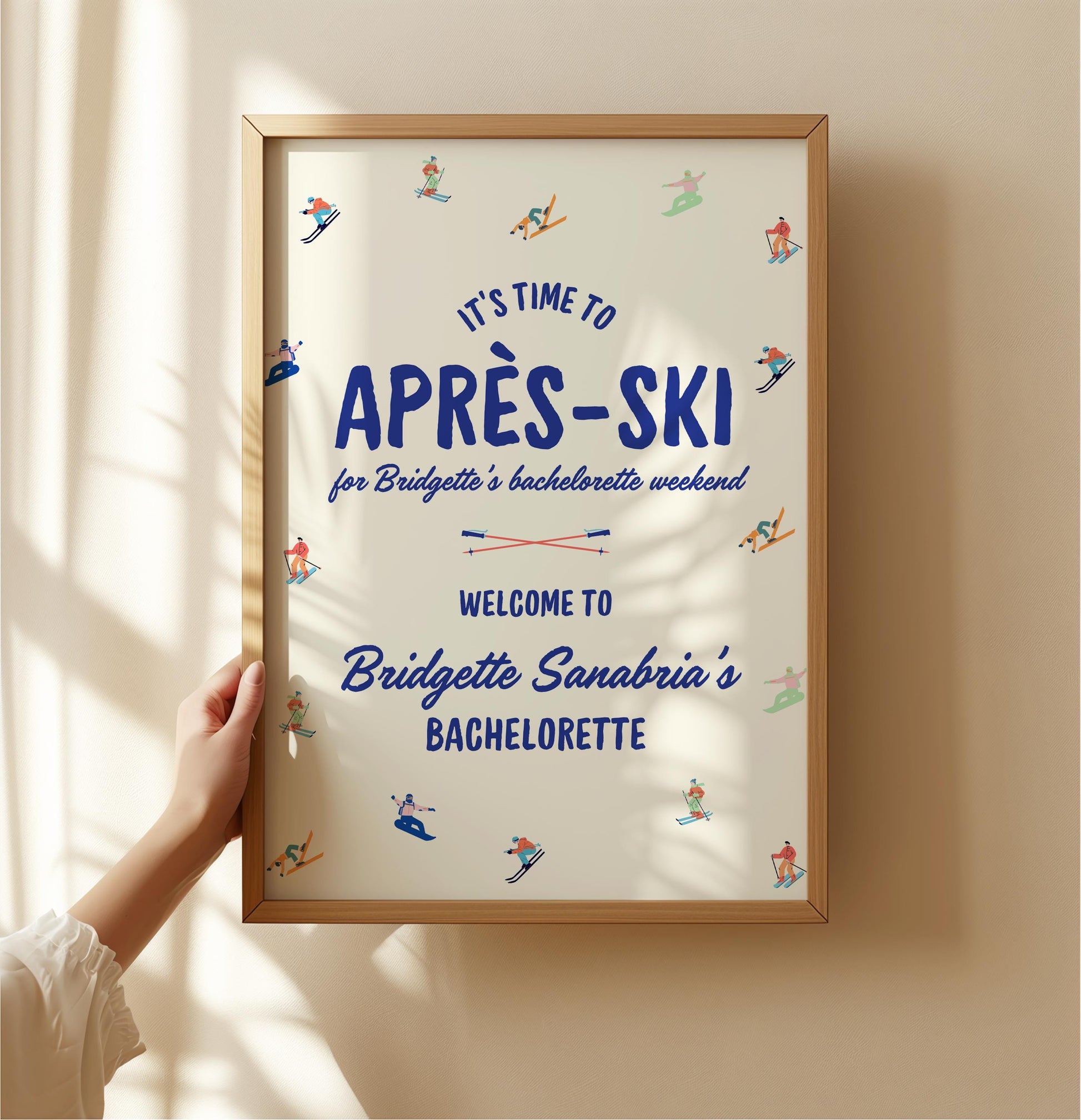 Après-Ski Bachelorette Party Welcome Sign Template Editable Winter Ski Trip Bachelorette Party Sign Snow Hen Party Girls Weekend Trip Banner