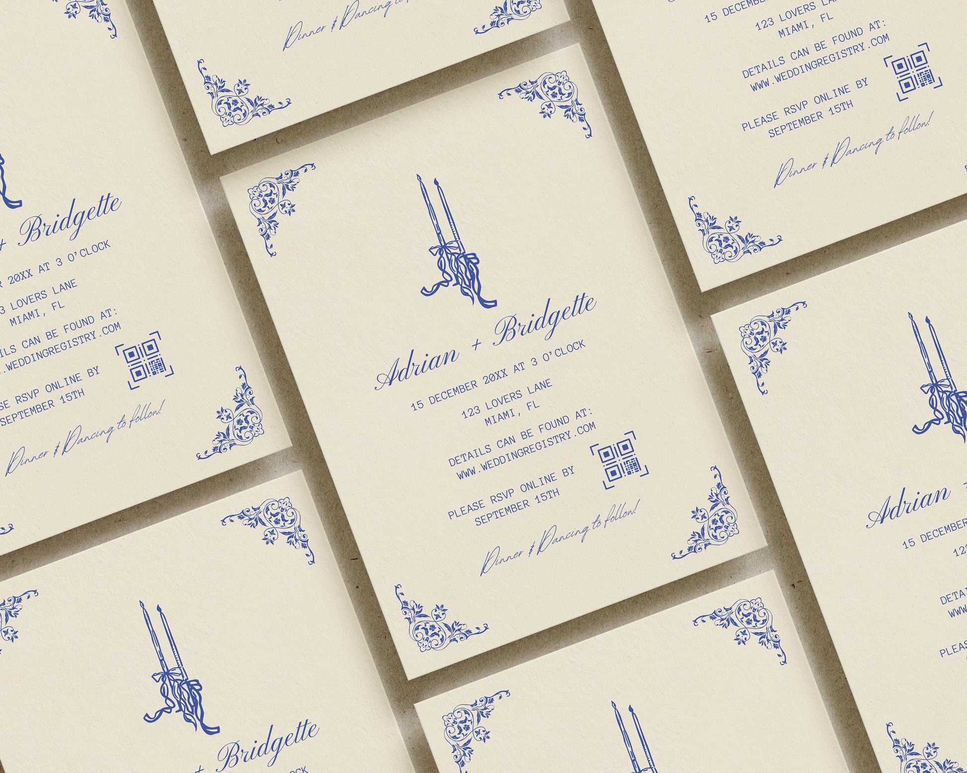 Colorful Wedding Invitation Template Hand Drawn Wedding Invitation Vintage Wedding Invitations Artsy Wedding Invitation Stationery Whimsical