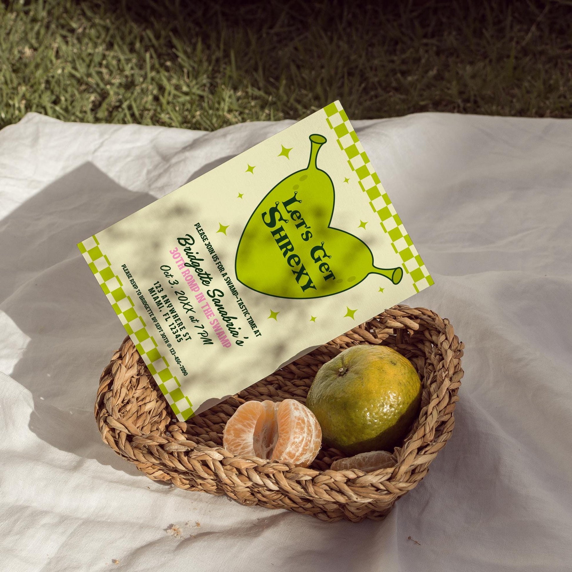 Let's Get Shrexy Birthday Invite Template 30th Romp in the Swamp Birthday Party Digital Invite Shrexy Birthday Funny Ogre Birthday Party