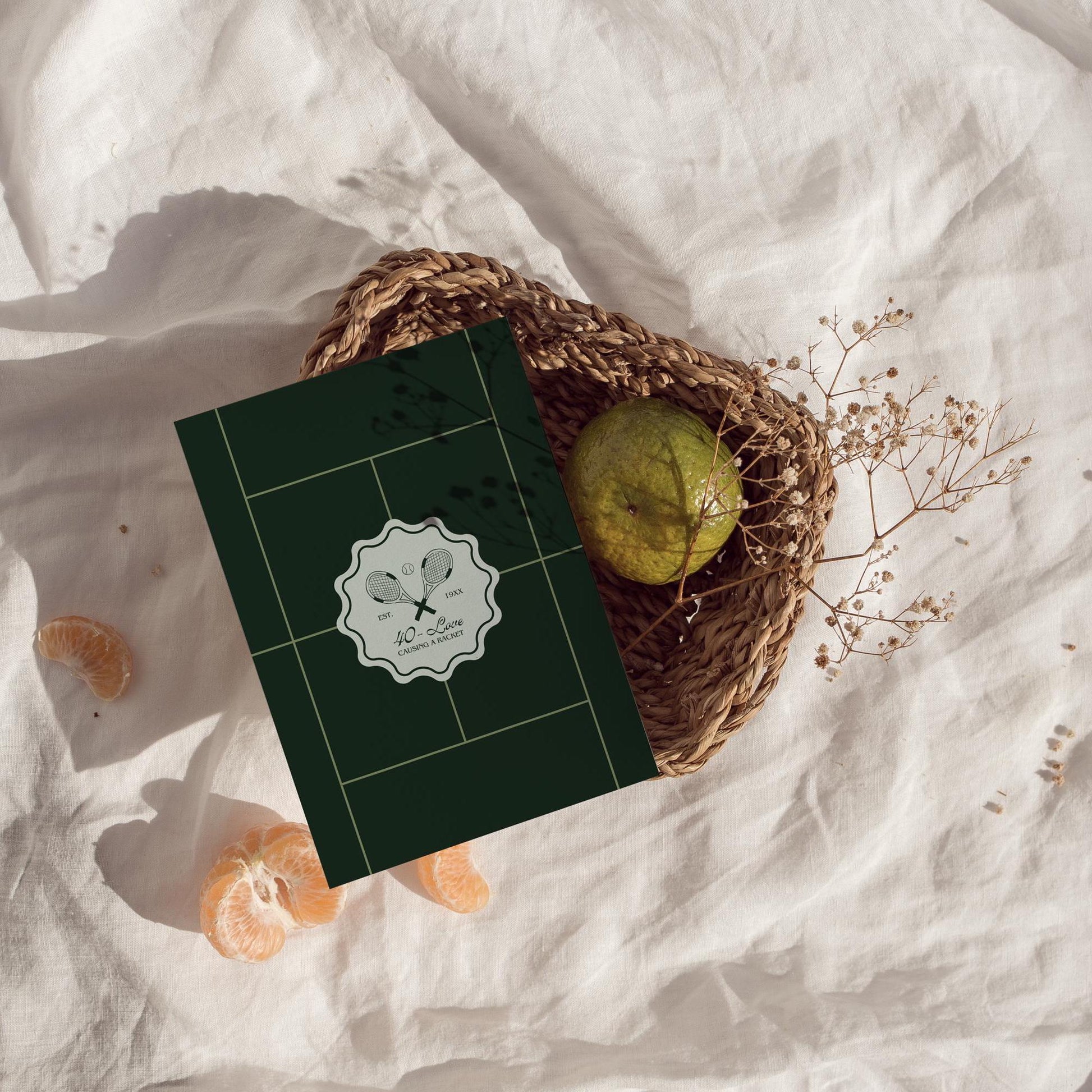 40 Love Tennis Birthday 40th Birthday Party 40-Love Theme Tennis Tournament Causing A Racket Birthday Party Invitation Template Old Money