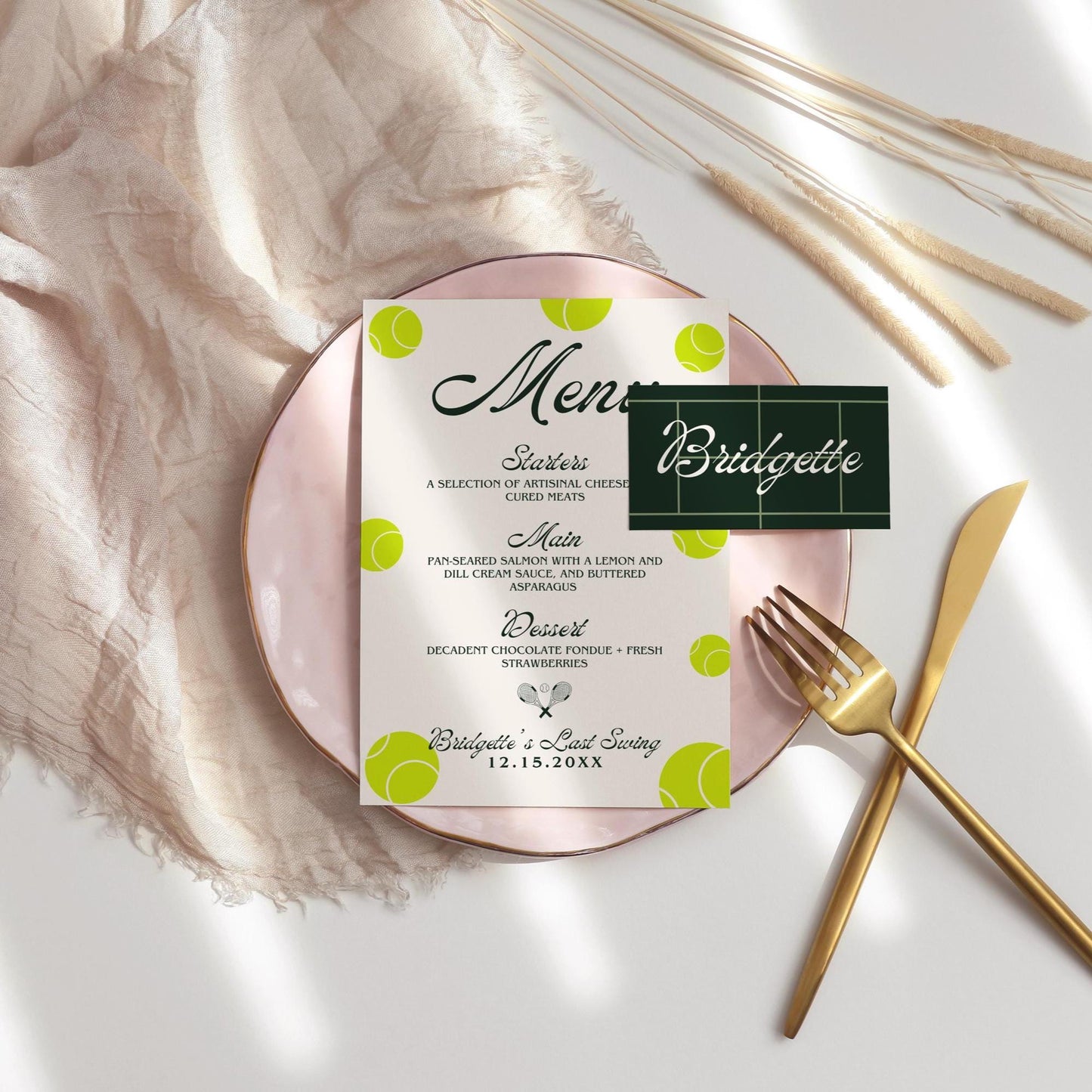 Tennis Bridal Shower Bundle Templates Editable Invitation Bridal Shower Games Classy Country Club Bridal Shower Decor Custom Welcome Sign