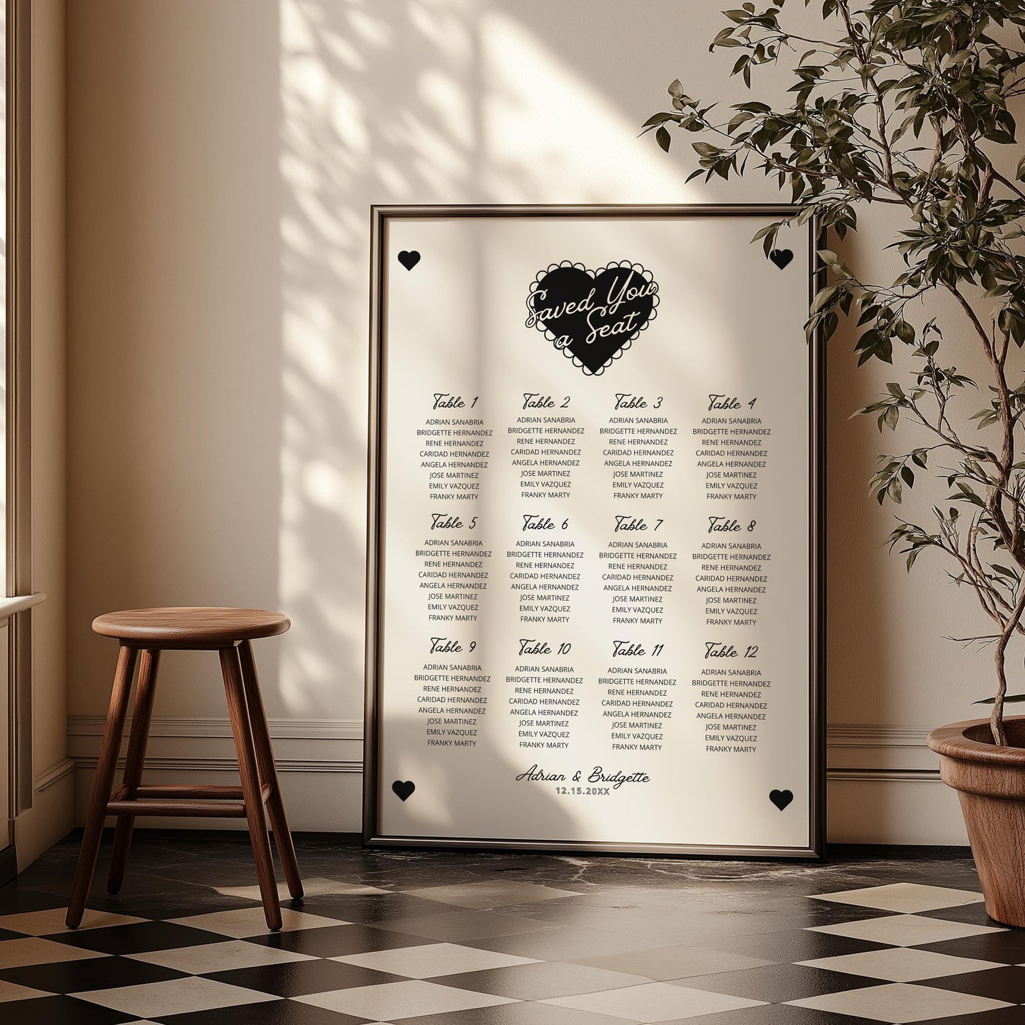 WEDDING TEMPLATES BUNDLE Whimsical Wedding Suite Hand Drawn Retro Heart Wedding Stationery Vintage Wedding Invitation Colorful Wedding Suite