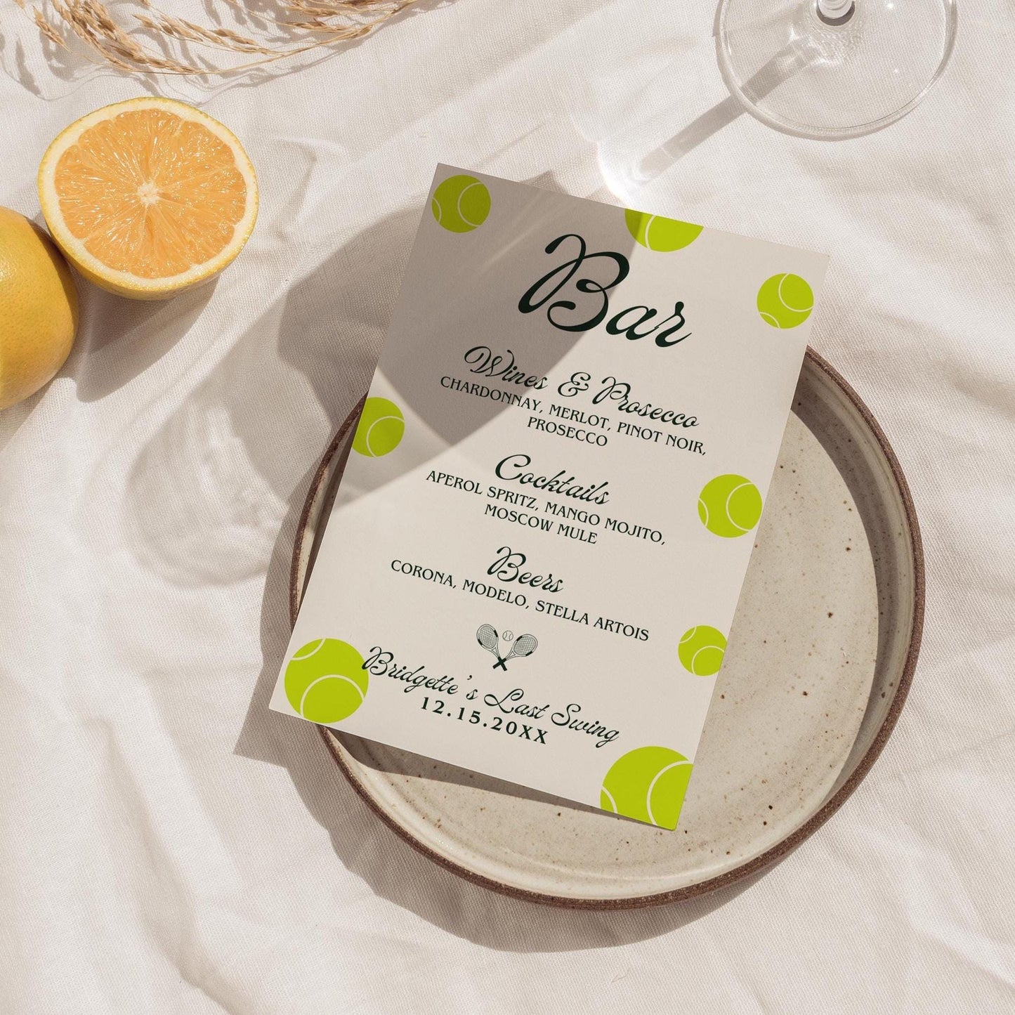 Tennis Bridal Shower Bundle Templates Editable Invitation Bridal Shower Games Classy Country Club Bridal Shower Decor Custom Welcome Sign