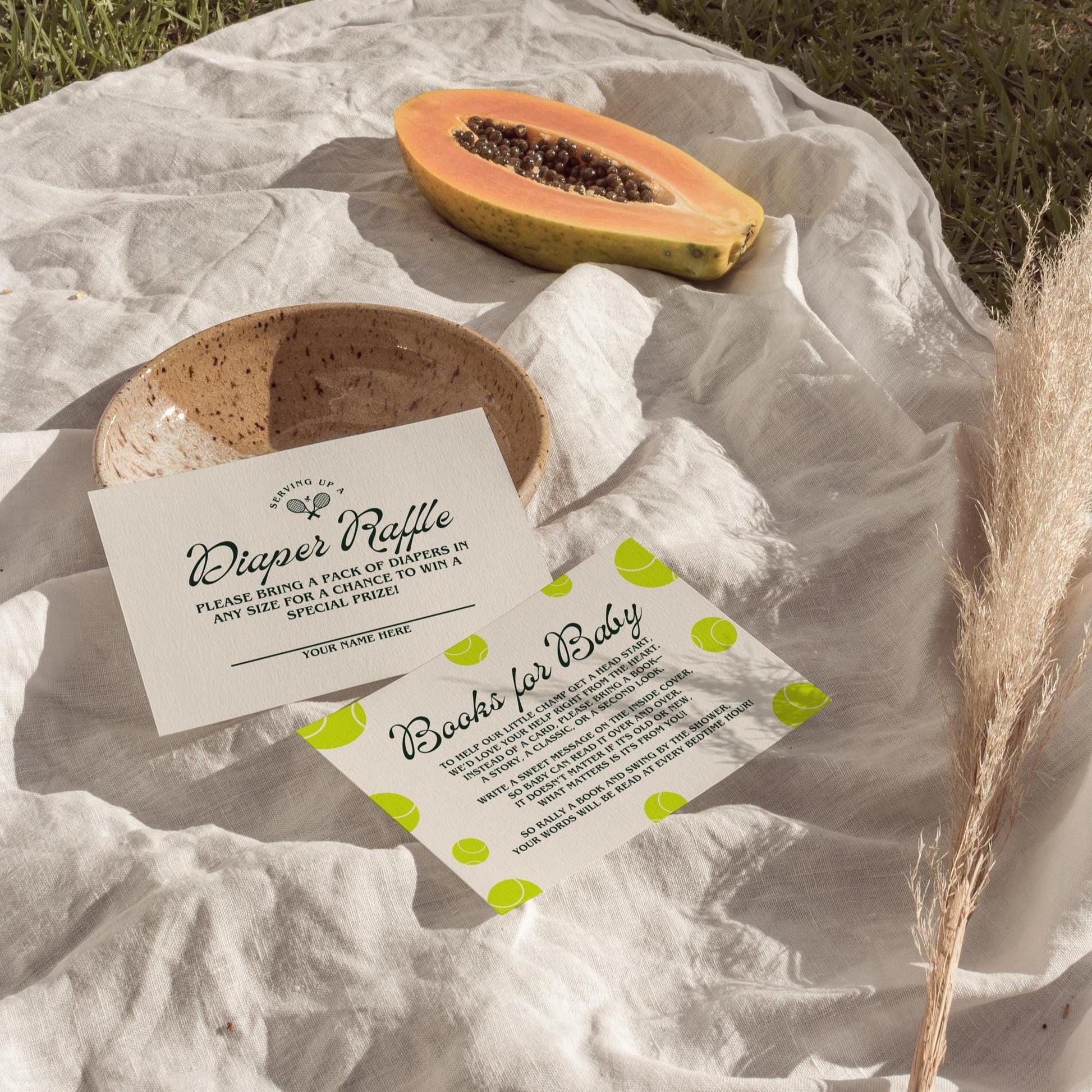 Preppy Tennis Club Baby Shower Diaper Raffle Template Serving Up a Baby Tennis Baby Shower 15-Love Tennis Books for Baby Old Money Baby Love