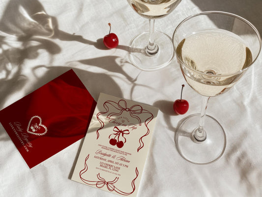 Cherry On Top Baby Shower Invitation Template Baby Sprinkle Our Little Cherry On Top Coquette Ribbon Cherry On Top Theme Girl Baby Shower