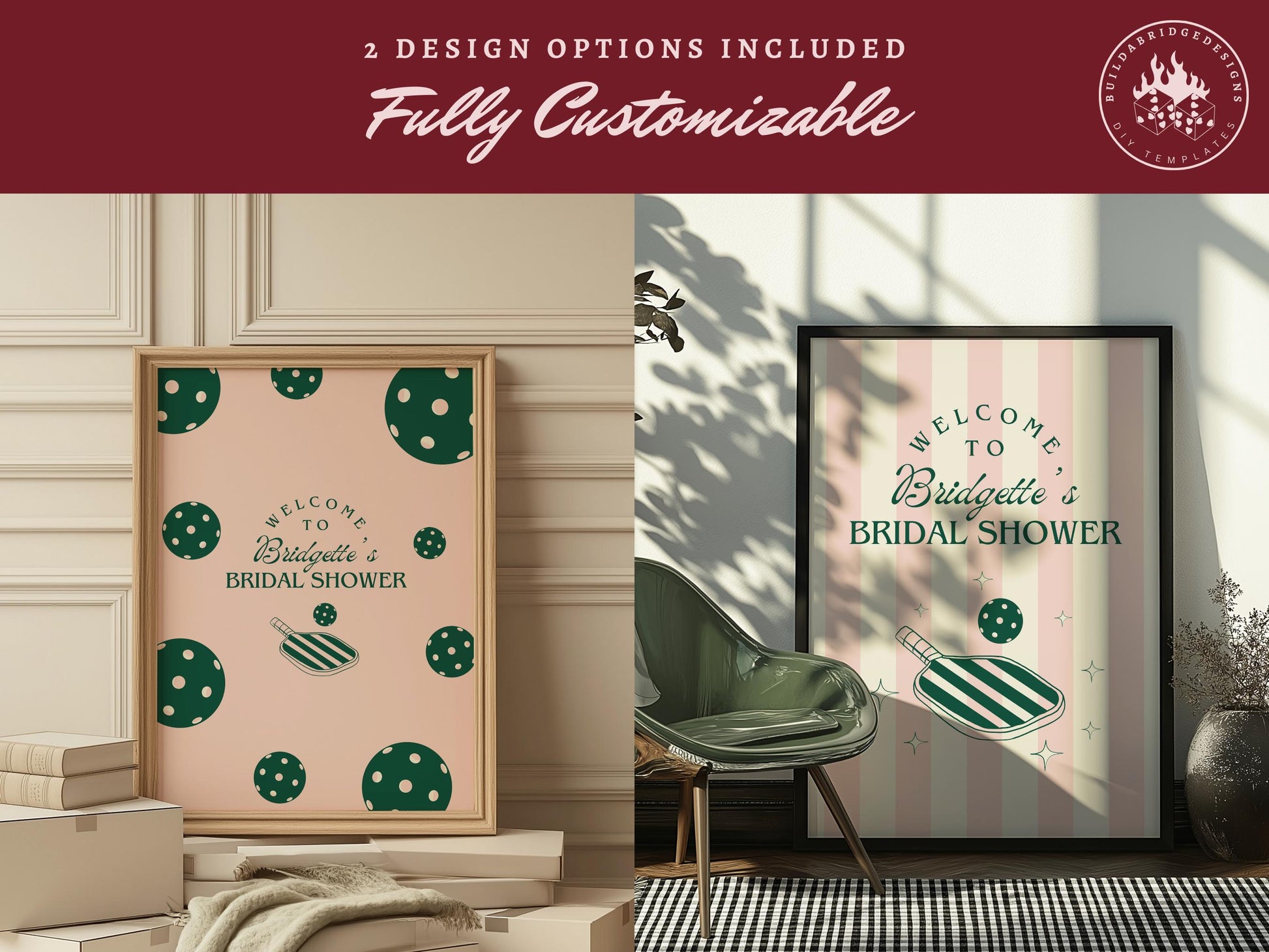 Pickleball Party Welcome Sign Template Pickleball Social Club Pickleball Birthday Party Pickleball Bridal Shower Sign Preppy Varsity Core