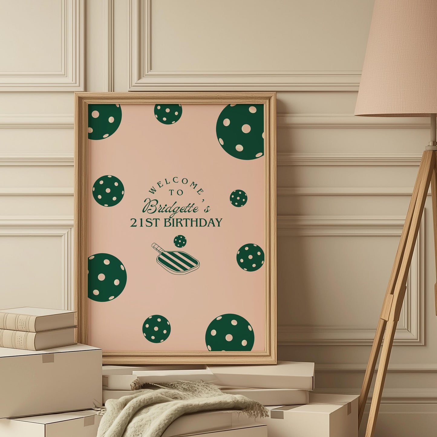 Pickleball Party Welcome Sign Template Pickleball Social Club Pickleball Birthday Party Pickleball Bridal Shower Sign Preppy Varsity Core