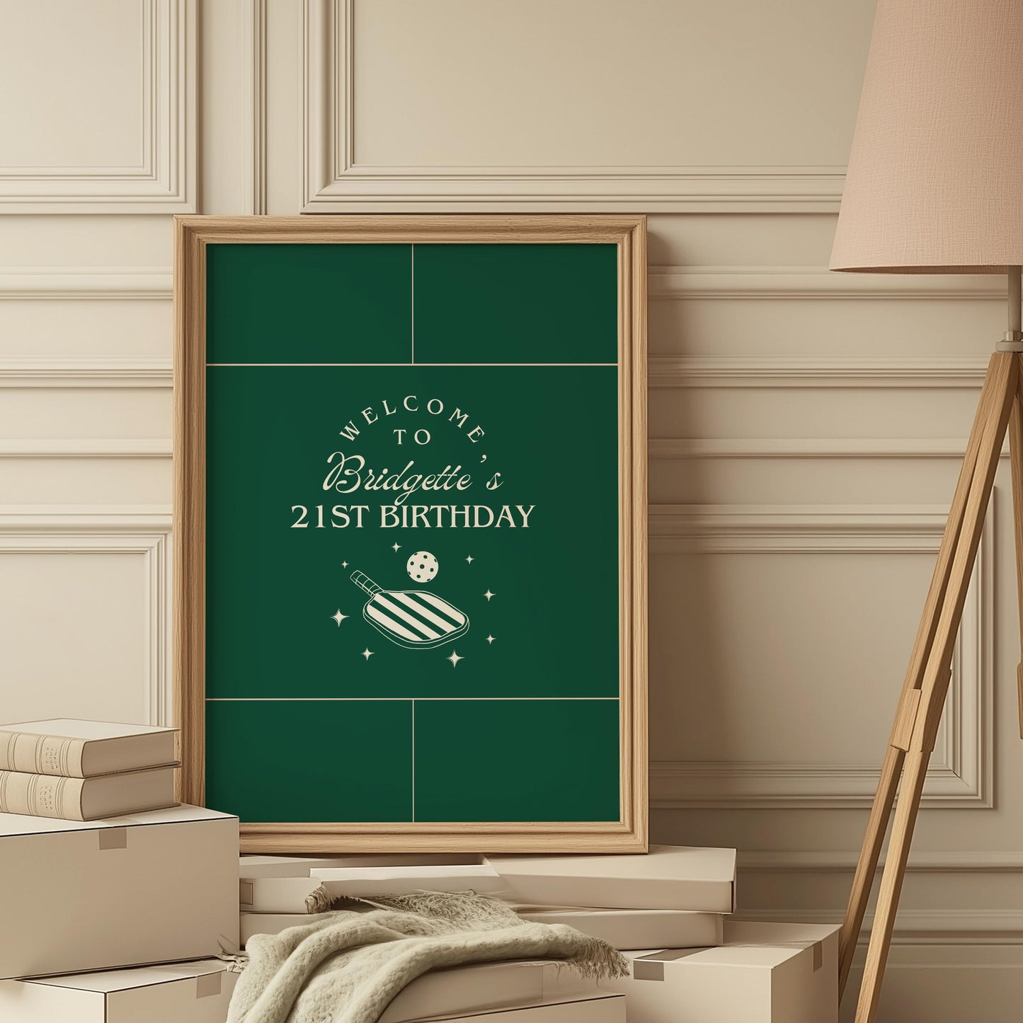 Pickleball Party Welcome Sign Template Pickleball Social Club Pickleball Birthday Party Pickleball Bridal Shower Sign Preppy Varsity Core