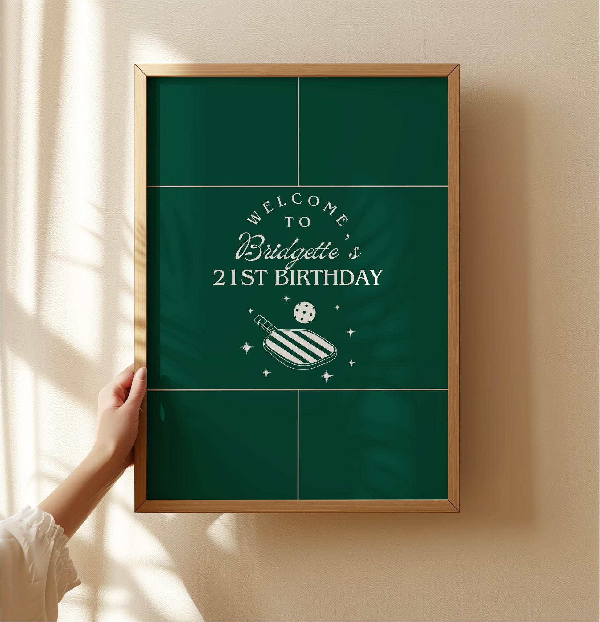 Pickleball Party Welcome Sign Template Pickleball Social Club Pickleball Birthday Party Pickleball Bridal Shower Sign Preppy Varsity Core