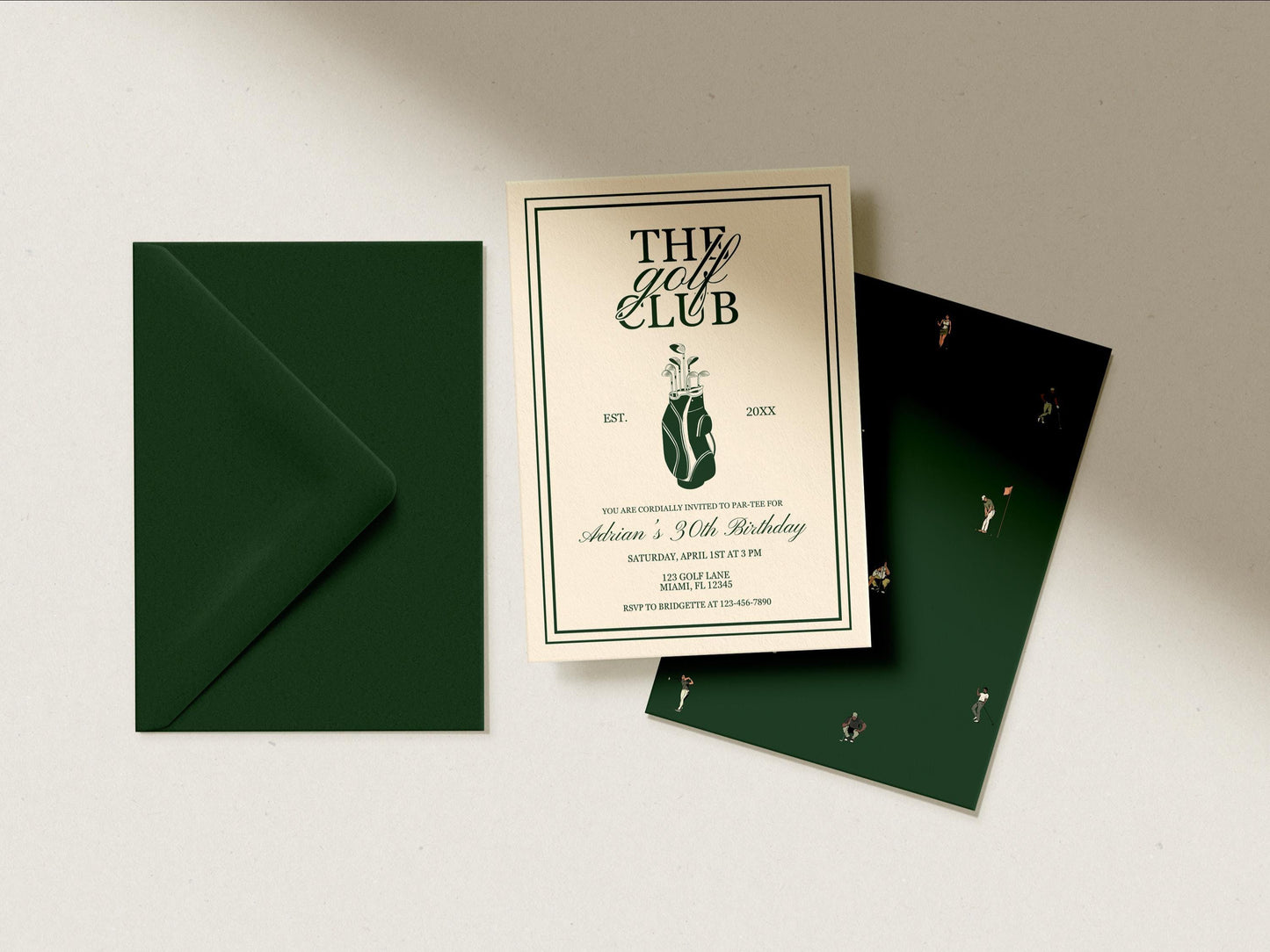 Golf Birthday Invitation Template Masters Viewing Party Digital Template Let's Par-tee Golf Party Theme Vintage Golf Birthday Party Invite