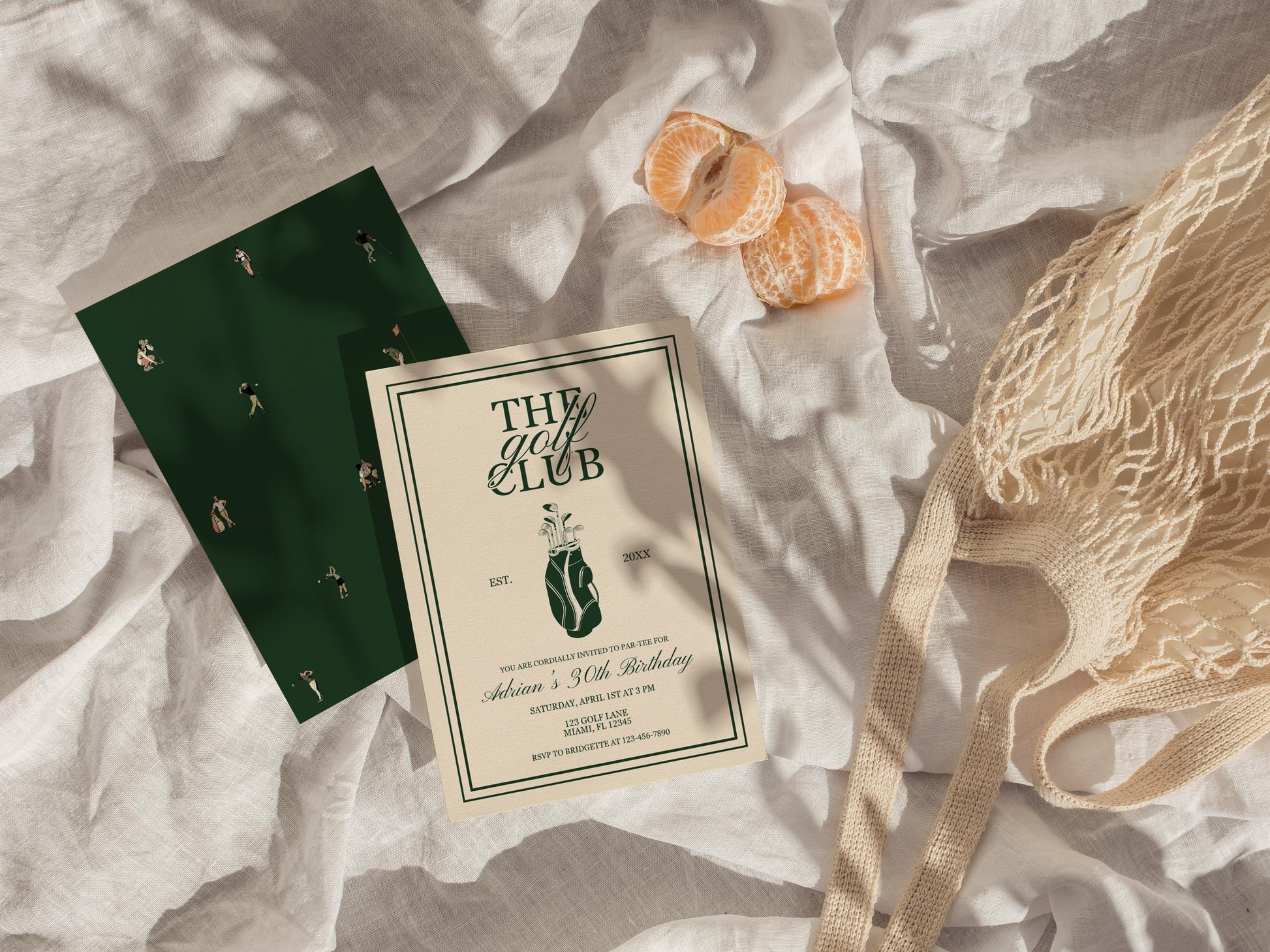 Golf Birthday Invitation Template Masters Viewing Party Digital Template Let's Par-tee Golf Party Theme Vintage Golf Birthday Party Invite