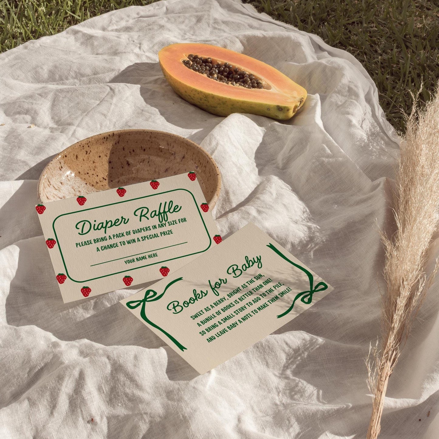 Berry Sweet Baby Shower Invitation Template Colorful Farmers Market Baby Shower Locally Grown Baby Sprinkle Hand Drawn Baby Shower Theme