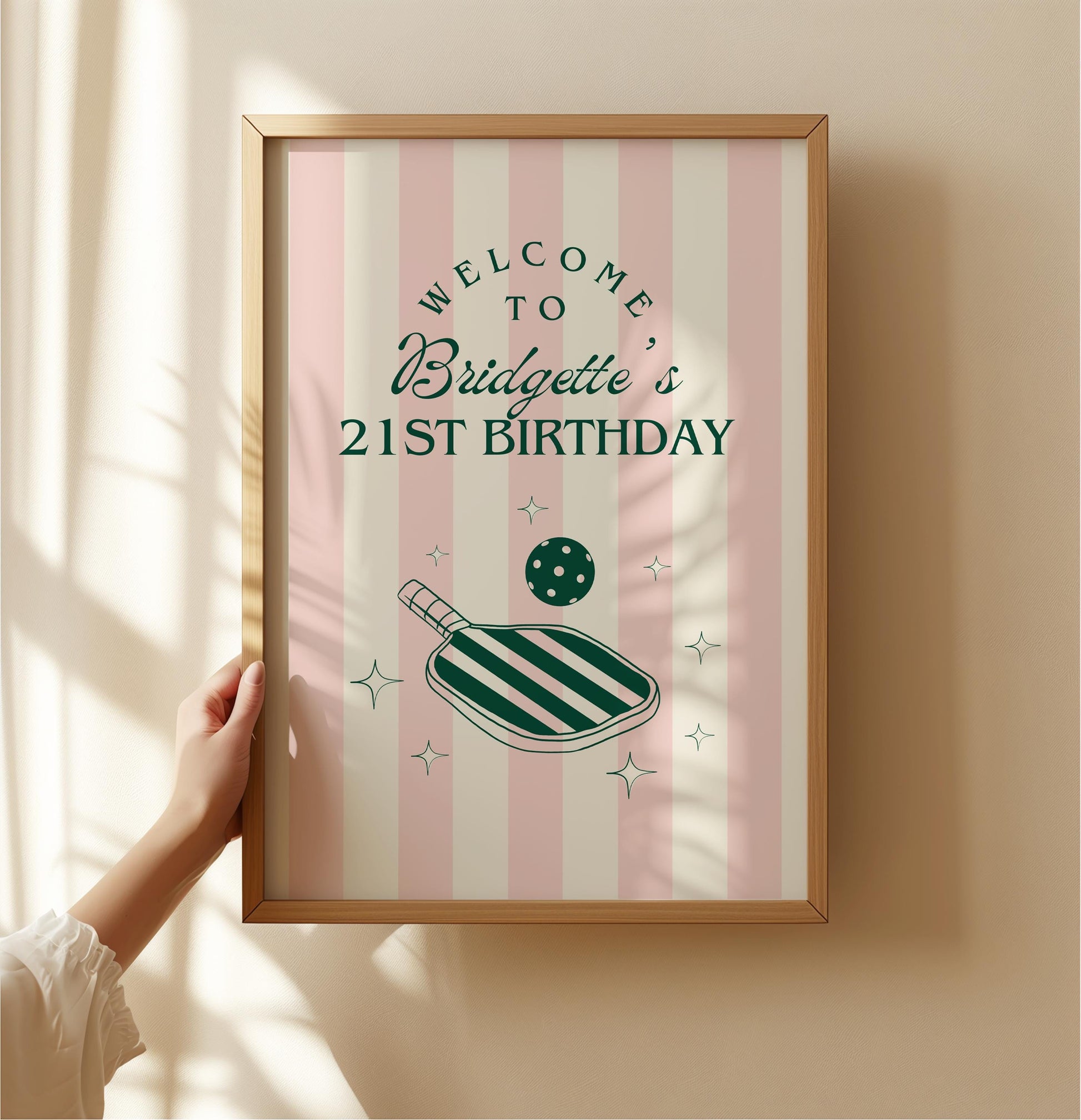 Pickleball Party Welcome Sign Template Pickleball Social Club Pickleball Birthday Party Pickleball Bridal Shower Sign Preppy Varsity Core