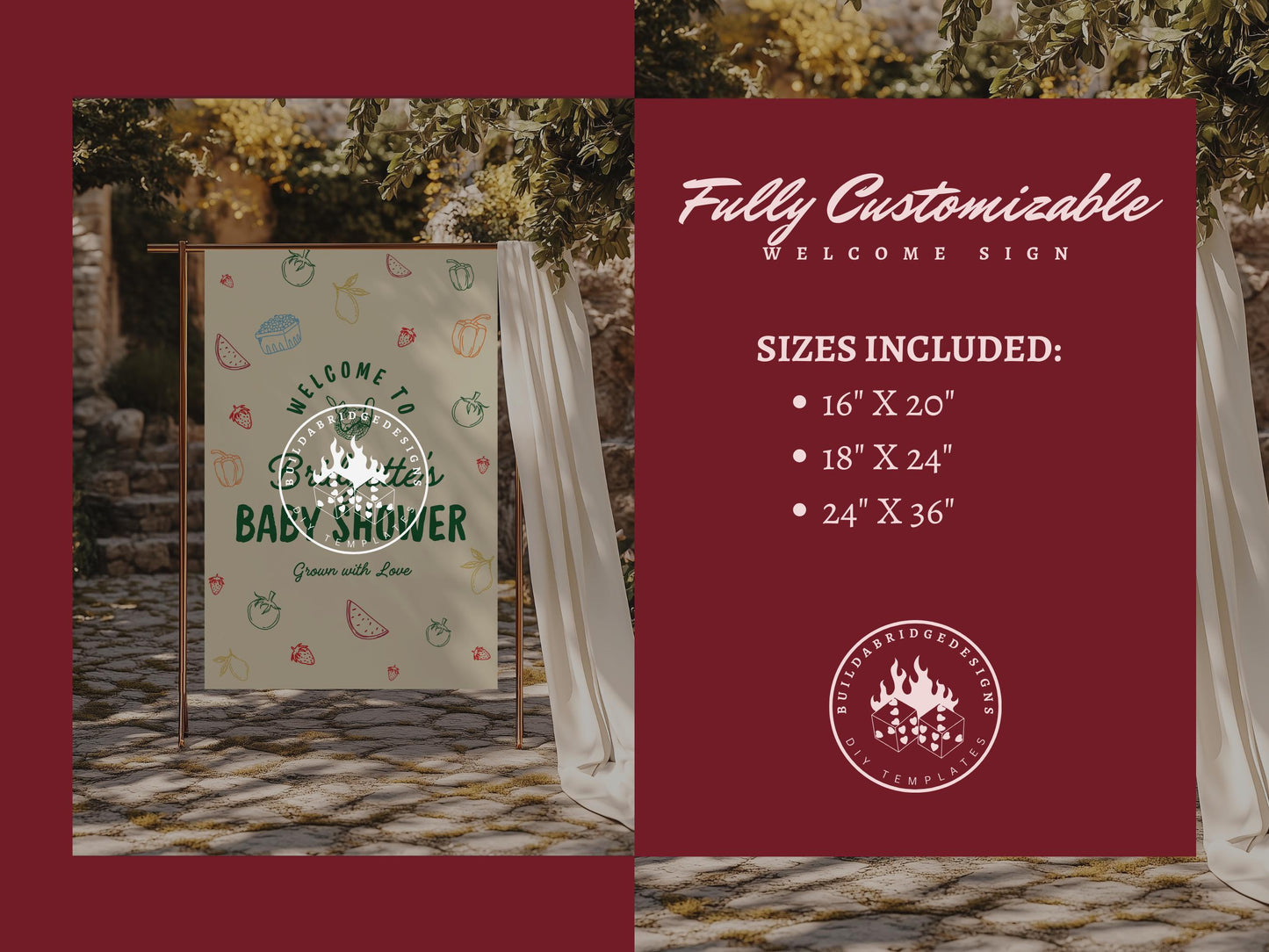 Fresh Off the Market Bridal Shower Welcome Sign Template Colorful Farmers Market Bridal Shower Hand Drawn Local Farmers Market Bridal Shower