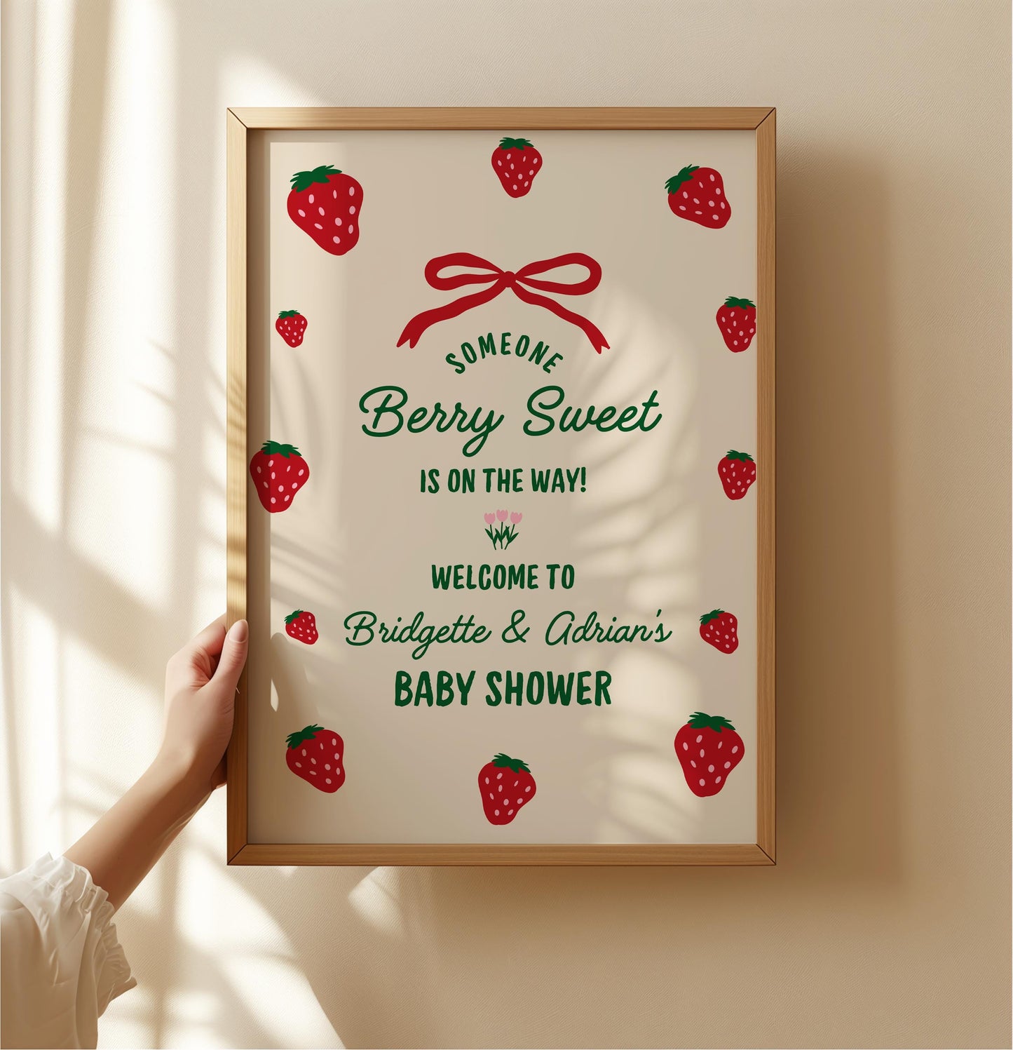 Berry Sweet Baby Shower Invitation Template Colorful Farmers Market Baby Shower Locally Grown Baby Sprinkle Hand Drawn Baby Shower Theme