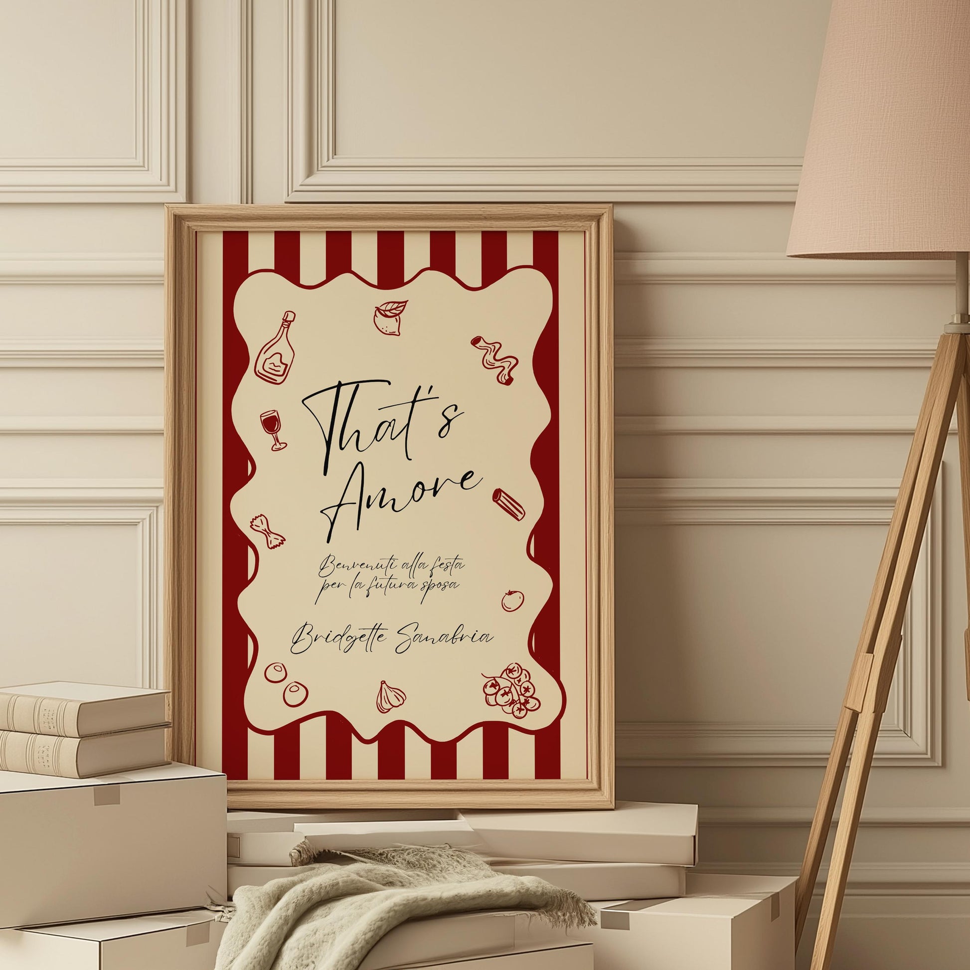 That's Amore Bridal Shower Welcome Sign Template Italian Bridal Shower Party Ideas Italian Engagement Party Decor Whimsical Hand Drawn Theme